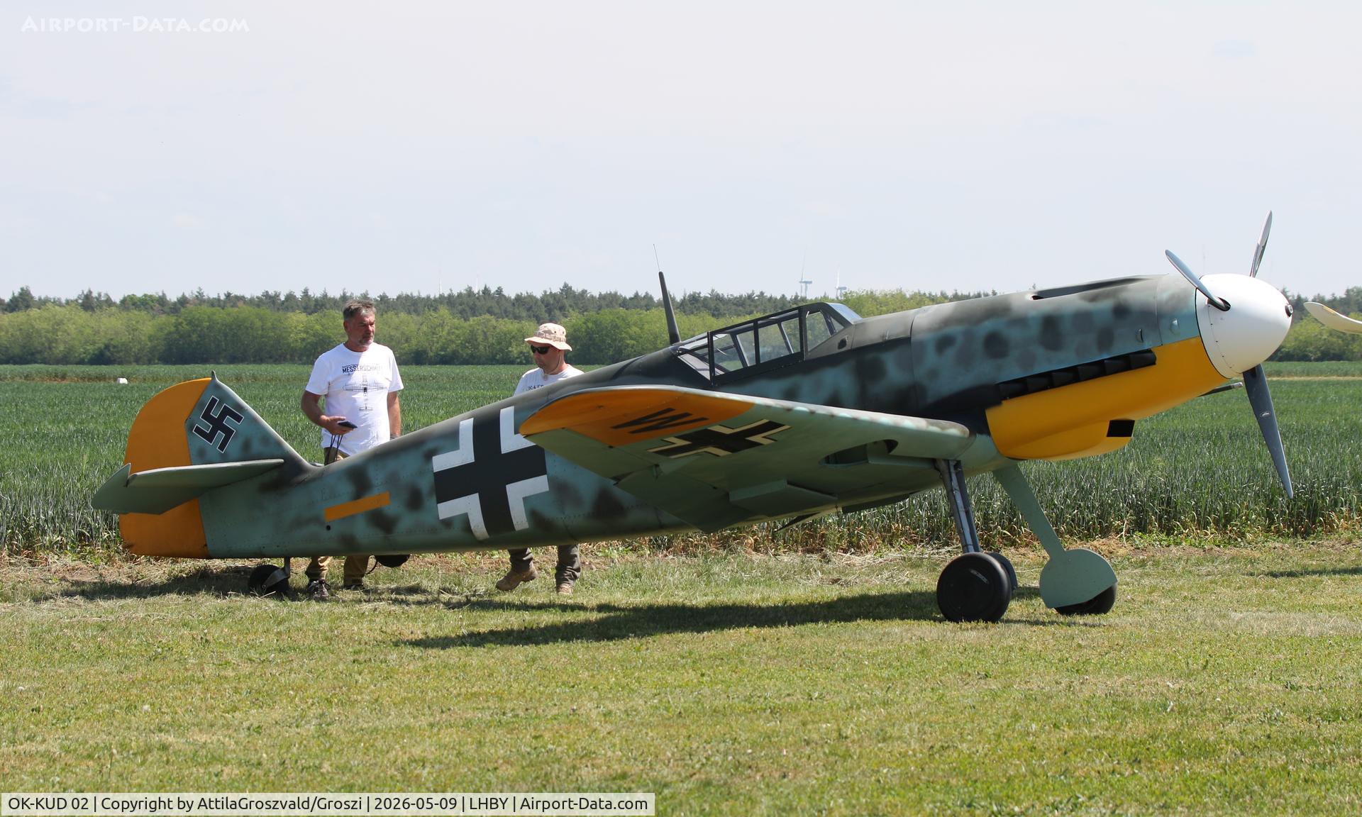 OK-KUD 02, Pavel Kouril Messerschmitt Bf-109 replica, LHBY - Böny Airport, Hungary