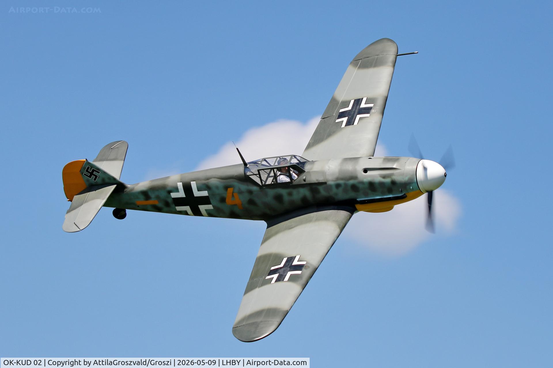 OK-KUD 02, Pavel Kouril Messerschmitt Bf-109 replica, LHBY - Böny Airport, Hungary