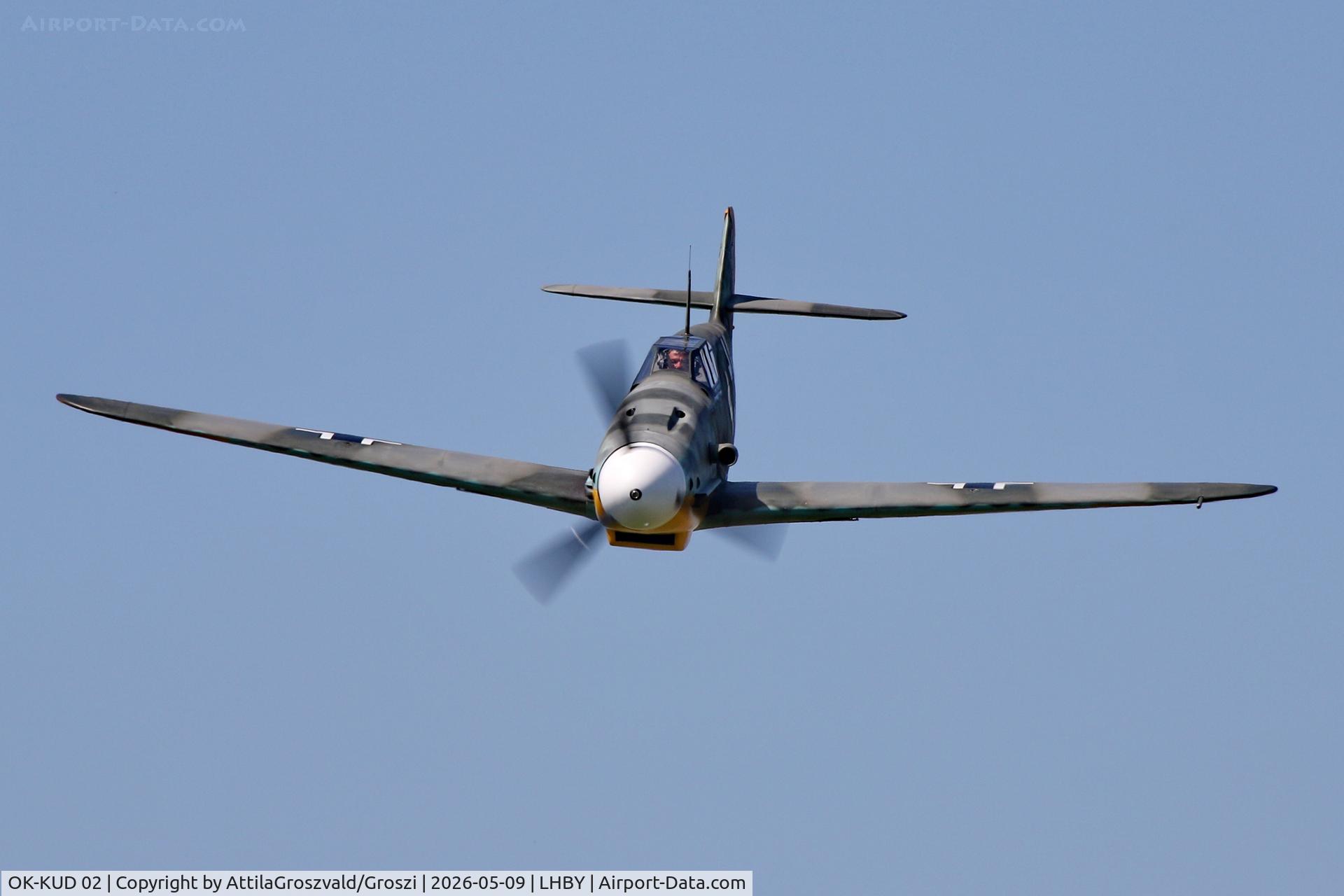 OK-KUD 02, Pavel Kouril Messerschmitt Bf-109 replica, LHBY - Böny Airport, Hungary