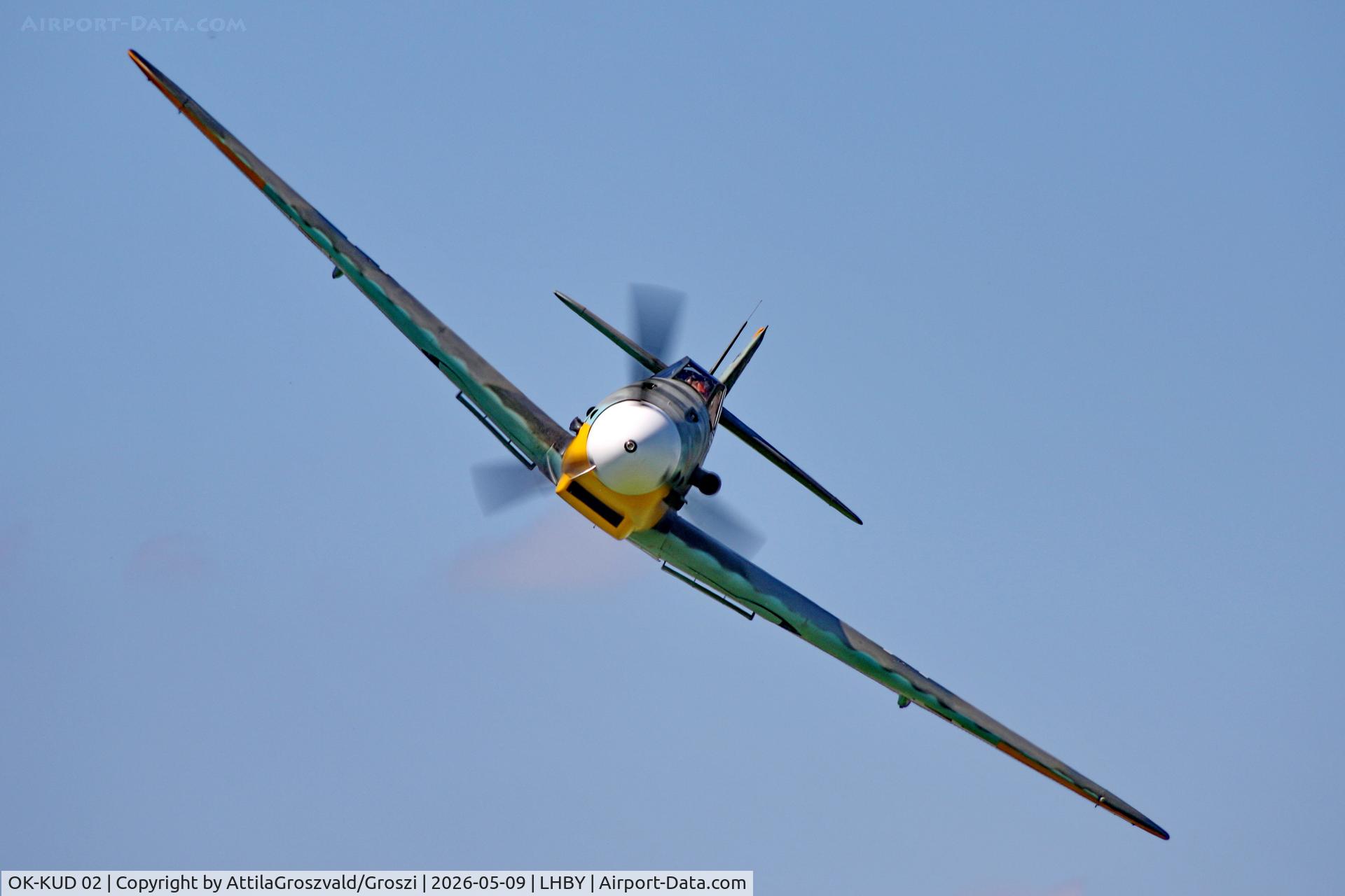 OK-KUD 02, Pavel Kouril Messerschmitt Bf-109 replica, LHBY - Böny Airport, Hungary
