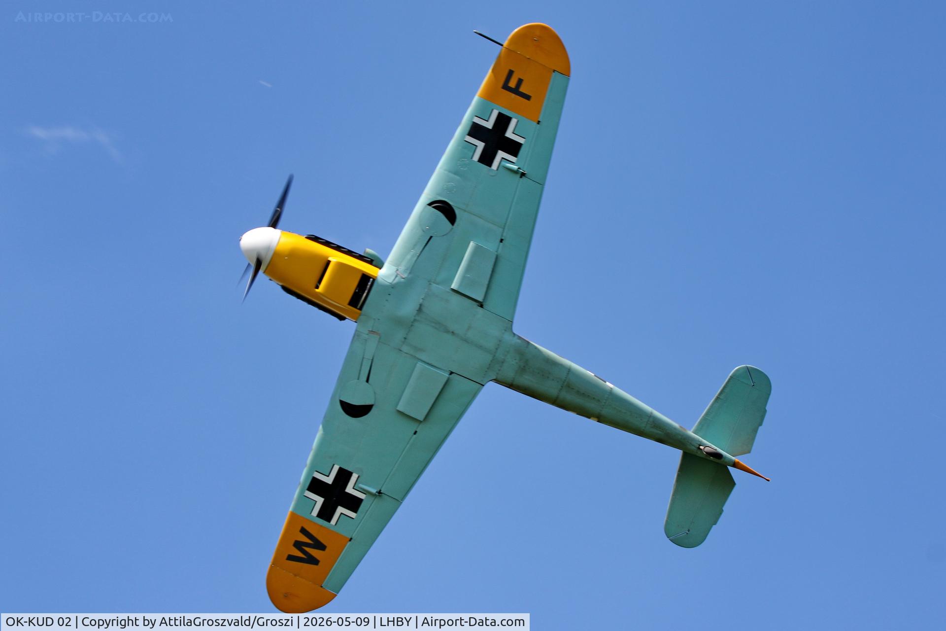 OK-KUD 02, Pavel Kouril Messerschmitt Bf-109 replica, LHBY - Böny Airport, Hungary