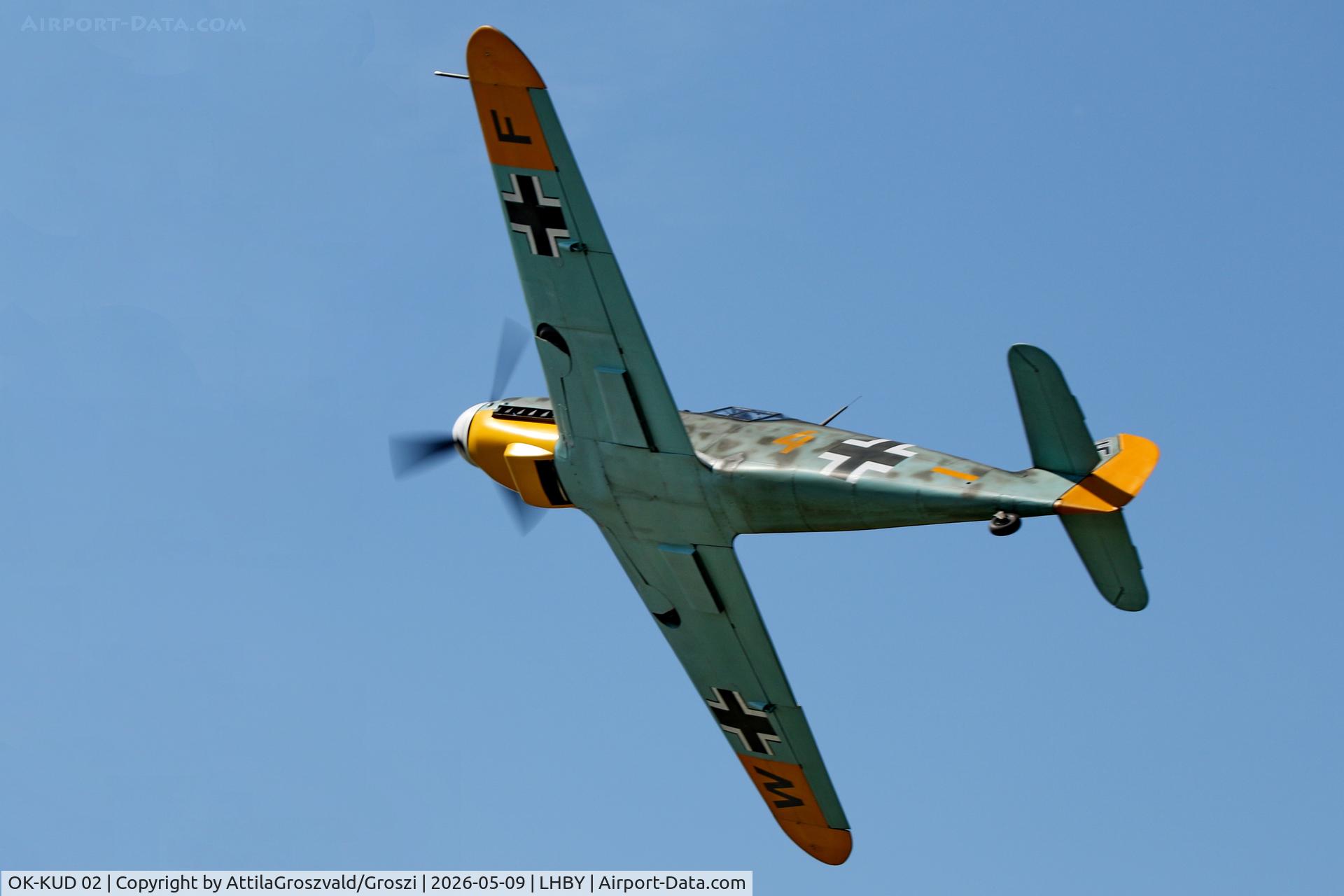 OK-KUD 02, Pavel Kouril Messerschmitt Bf-109 replica, LHBY - Böny Airport, Hungary