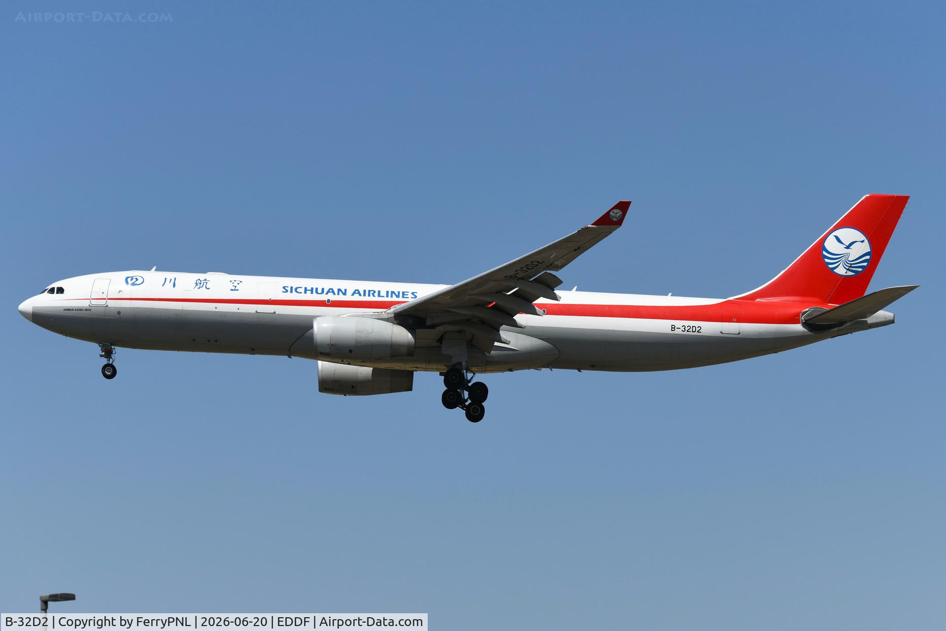 B-32D2, 2008 Airbus A330-343E, c/n 937, Arrival of Sichuan A333 freighter