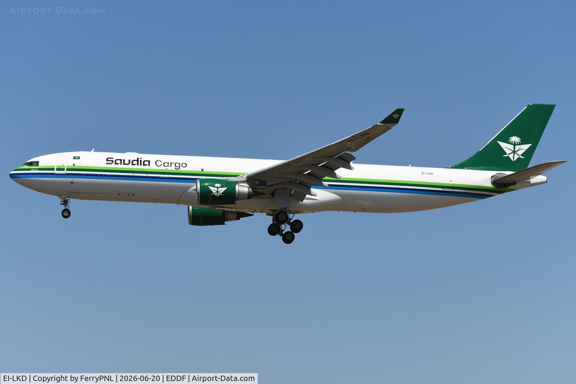 EI-LKD, 2011 Airbus A330-302(P2F), c/n 1272, Saudia Cargo A333F operated by ASL Airlines