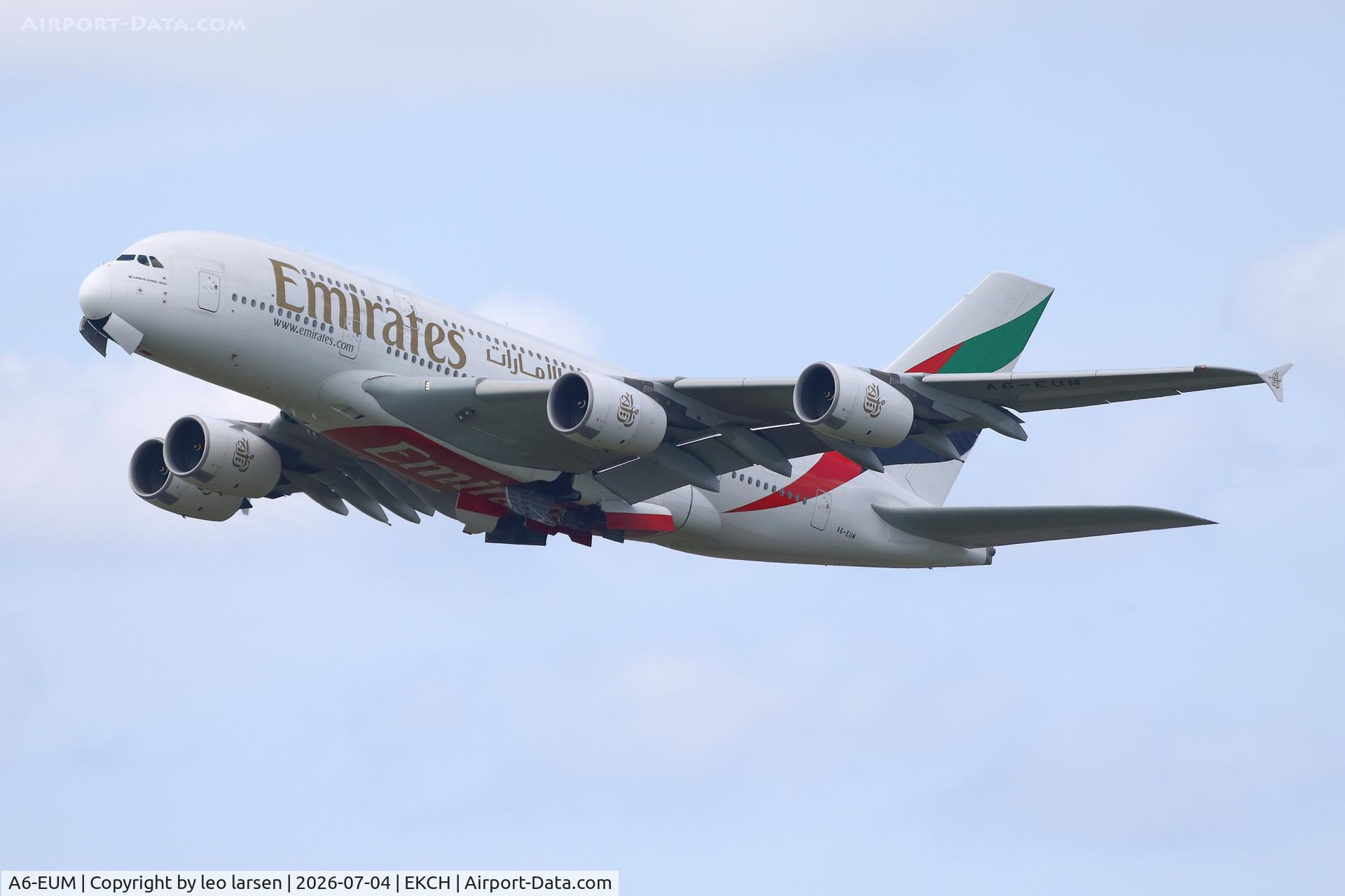 A6-EUM, 2016 Airbus A380-861, c/n 225, Copenhagen 4.7.2026