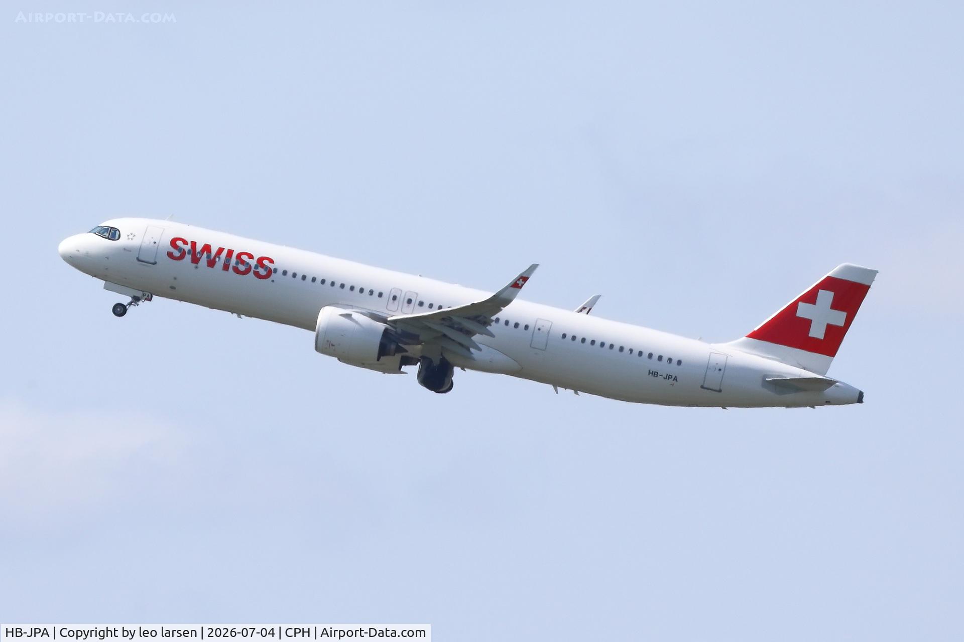 HB-JPA, 2020 Airbus A321-271NX, c/n 9417, Copenhagen 4.7.2026