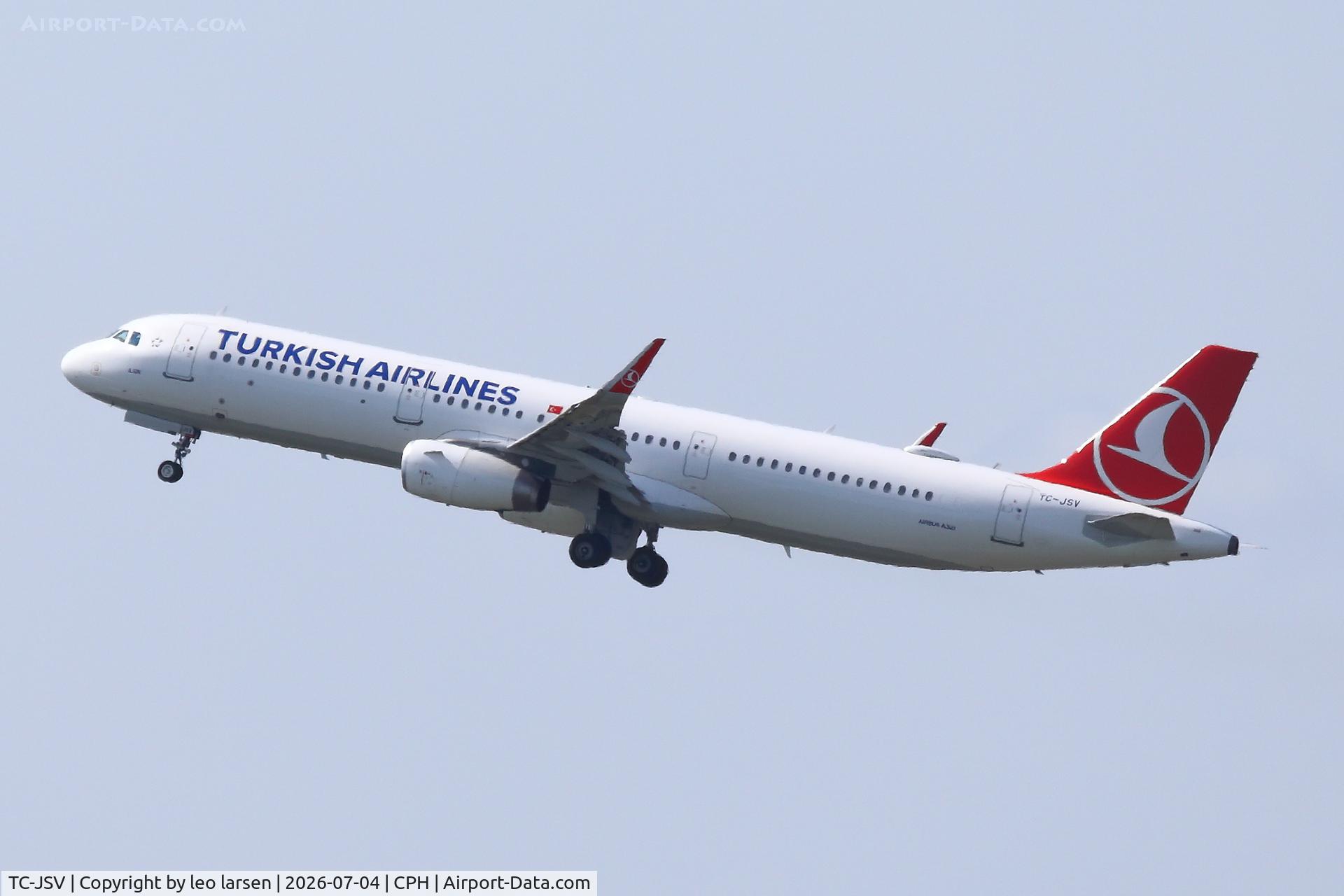TC-JSV, 2015 Airbus A321-231, c/n 6751, Copenhagen 4.7.2026