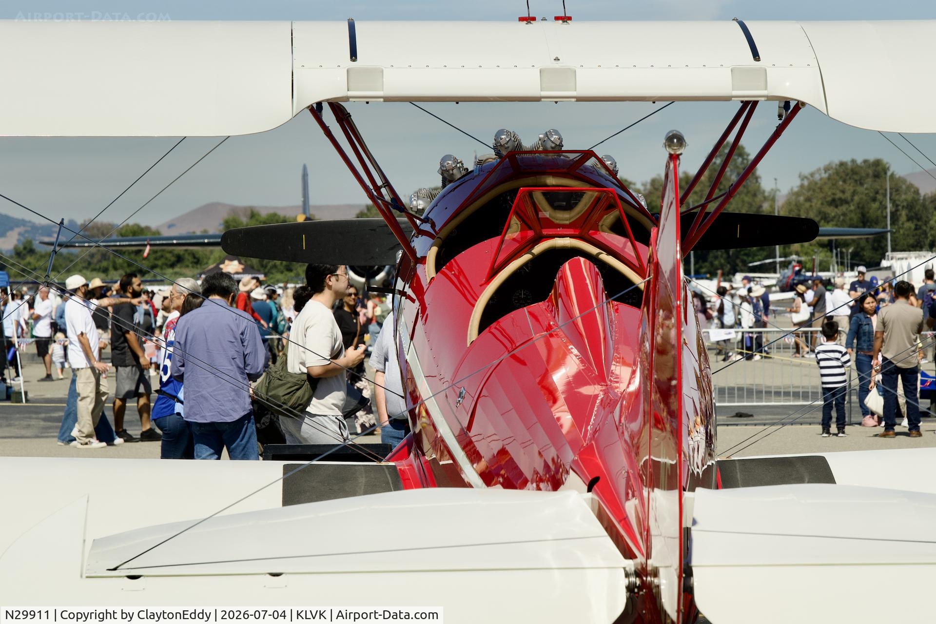 N29911, 1940 Waco UPF-7, c/n 5408, 4th of July Livermore airport in California 2026