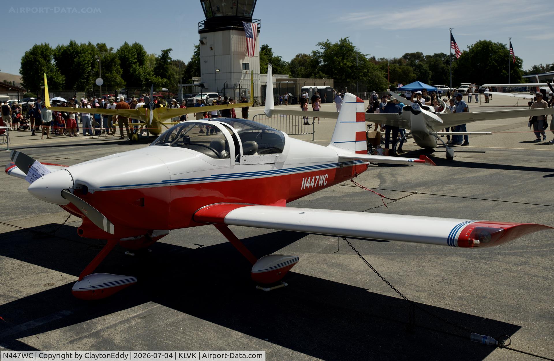 N447WC, Vans RV-6A, c/n 24124, 4th of July Livermore airport in California 2026