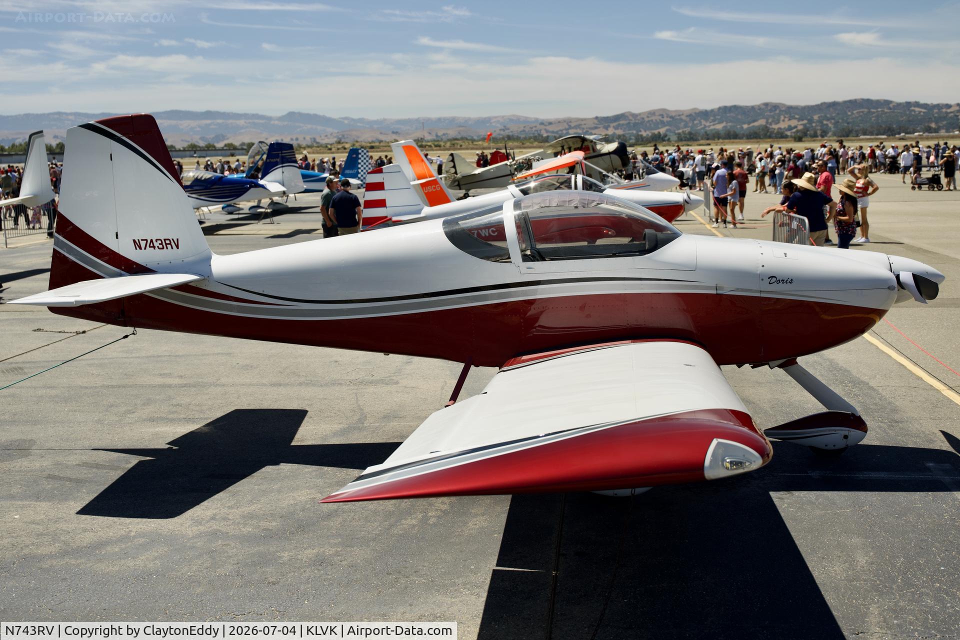 N743RV, Vans RV-7A, c/n 70039, 4th of July Livermore airport in California 2026