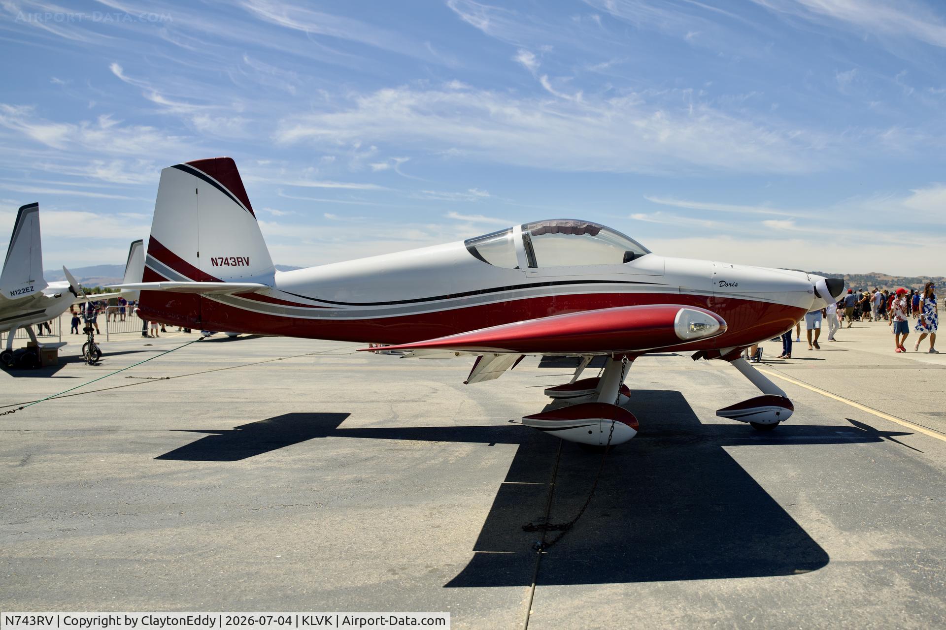 N743RV, Vans RV-7A, c/n 70039, 4th of July Livermore airport in California 2026