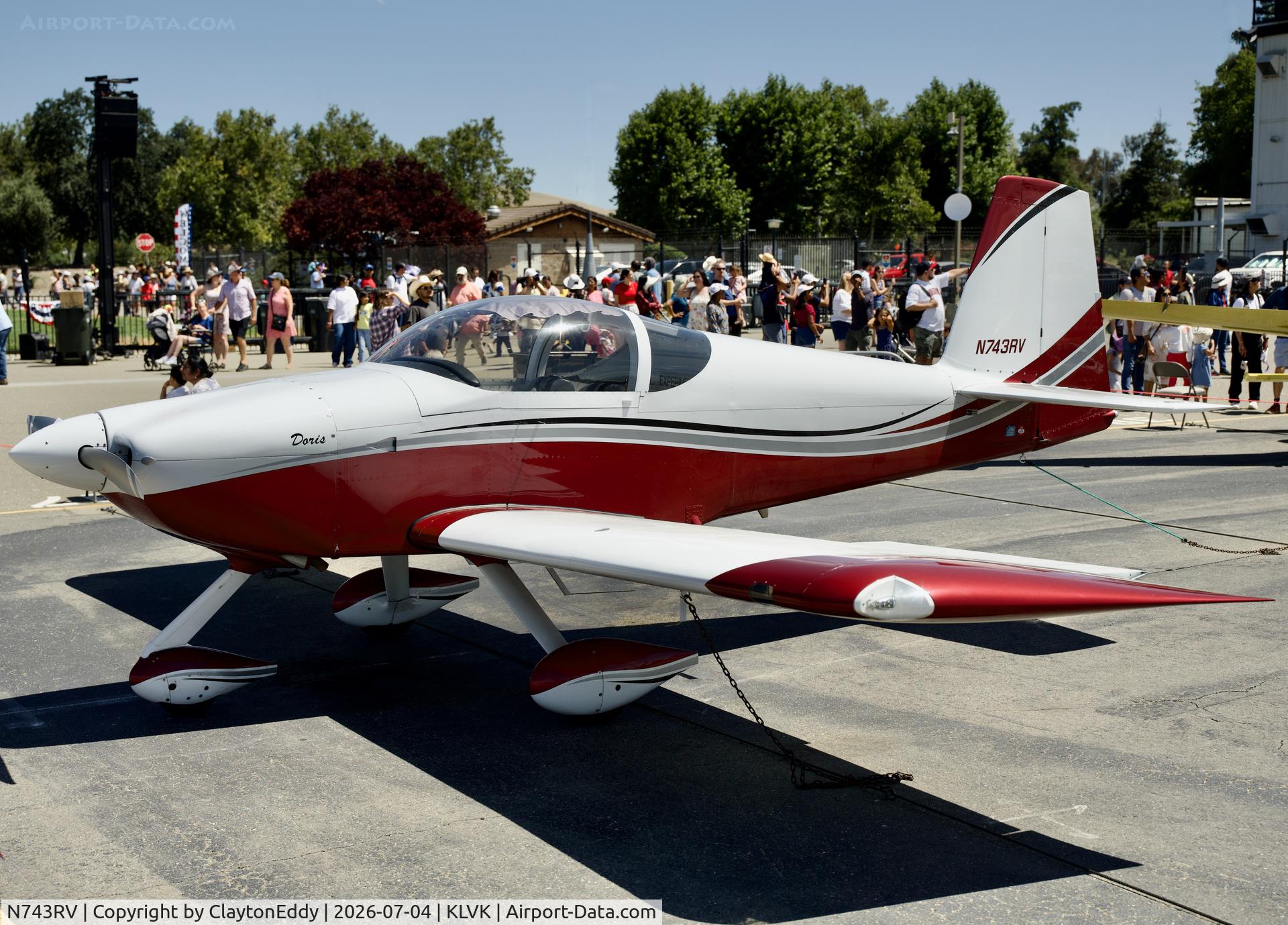N743RV, Vans RV-7A, c/n 70039, 4th of July Livermore airport in California 2026