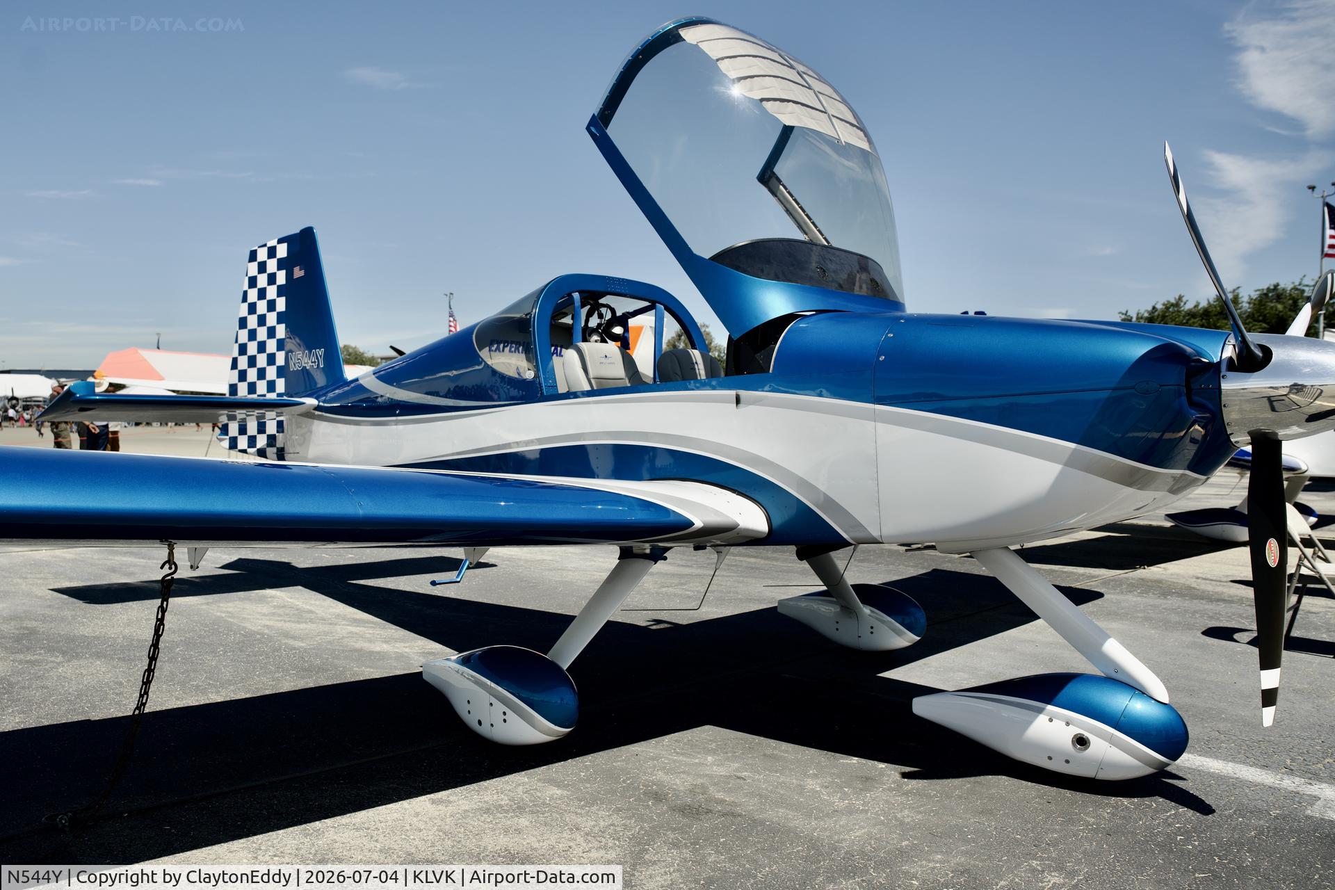 N544Y, 2021 Vans RV-14A, c/n 140354, 4th of July Livermore airport in California 2026