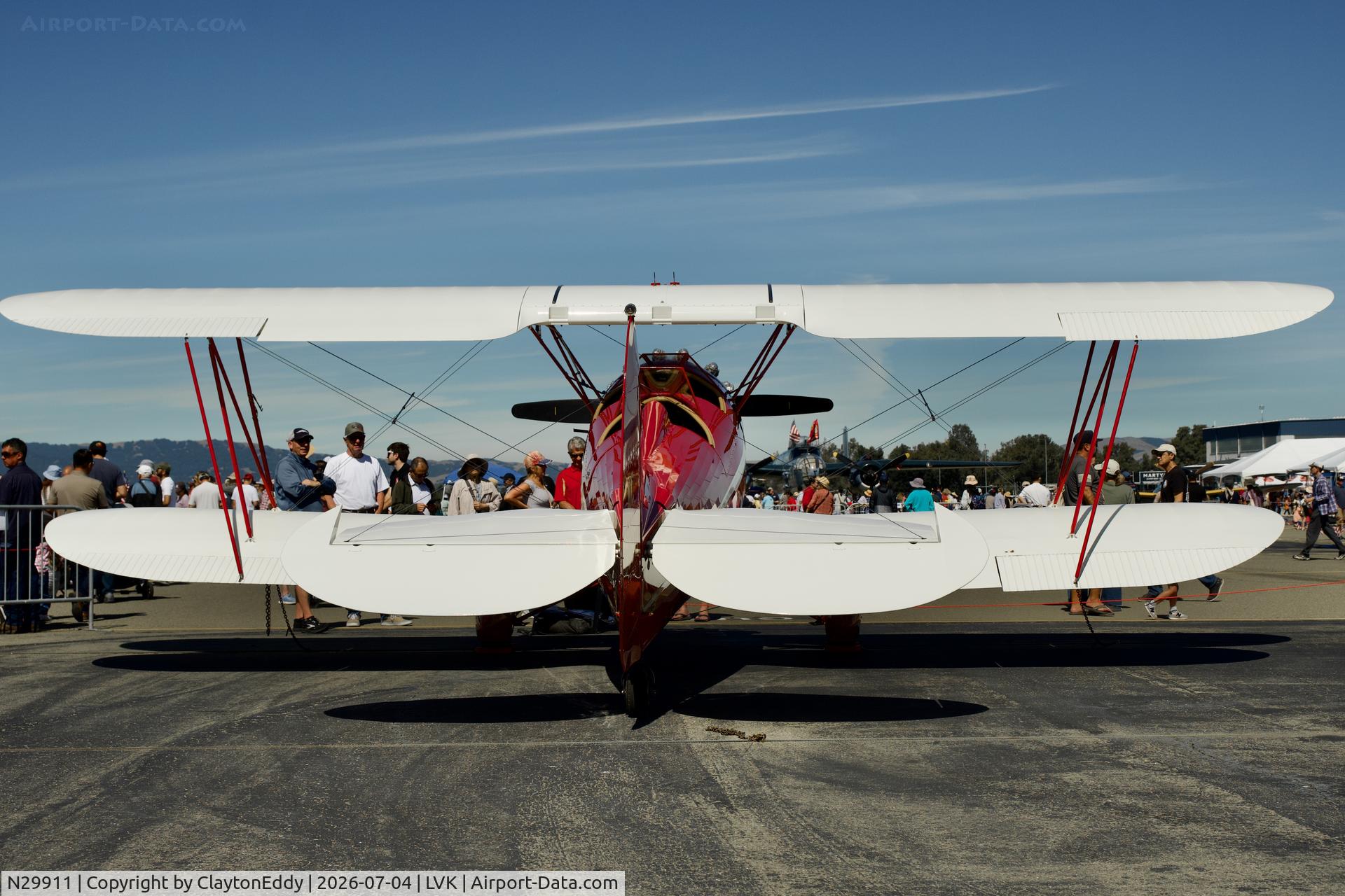 N29911, 1940 Waco UPF-7, c/n 5408, 4th of July Livermore airport in California 2026