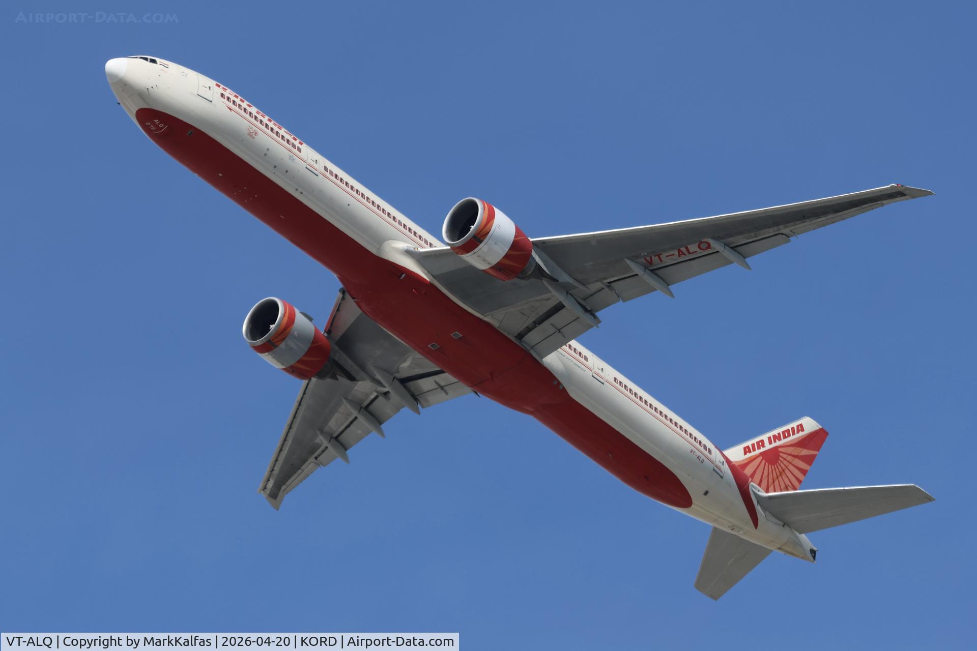 VT-ALQ, 2009 Boeing 777-337/ER, c/n 36315 l/n 809, B77W Air India Boeing 777-337 ER VT-ALQ AIC126 ORD-DEL