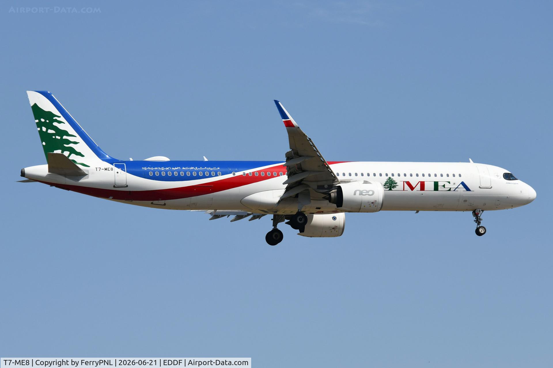 T7-ME8, 2020 Airbus A321-271NX, c/n 10221, Middle East A321N landing