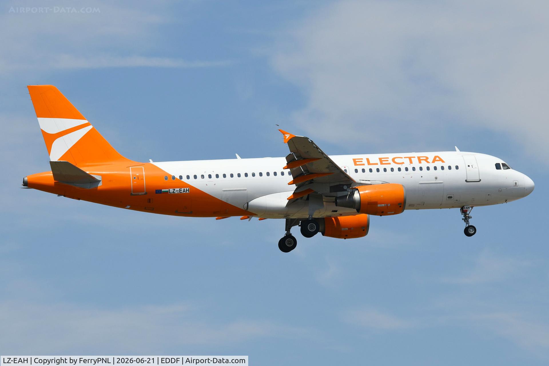 LZ-EAH, 2006 Airbus A320-214, c/n 2930, Electra A320 back in FRA