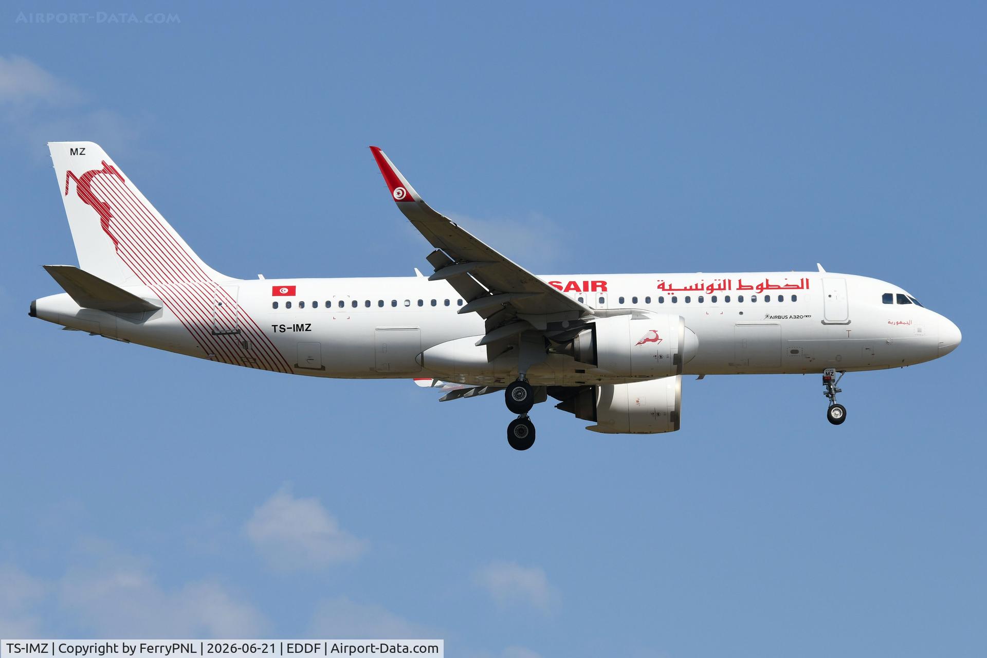TS-IMZ, 2022 Airbus A320-251N, c/n 11070, Tunisair A320N