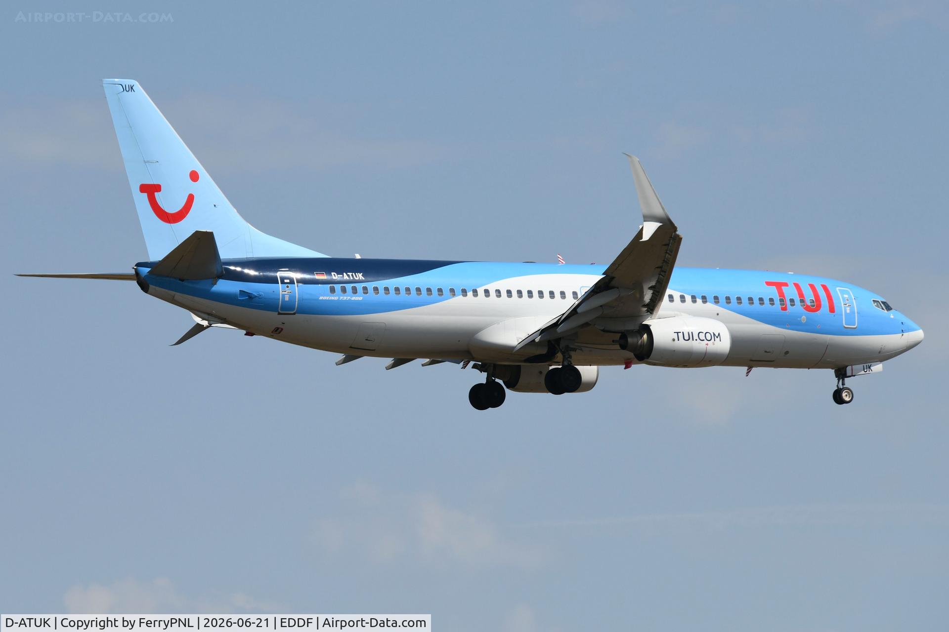 D-ATUK, 2011 Boeing 737-8K5, c/n 39094 l/n 3641, TUI B738