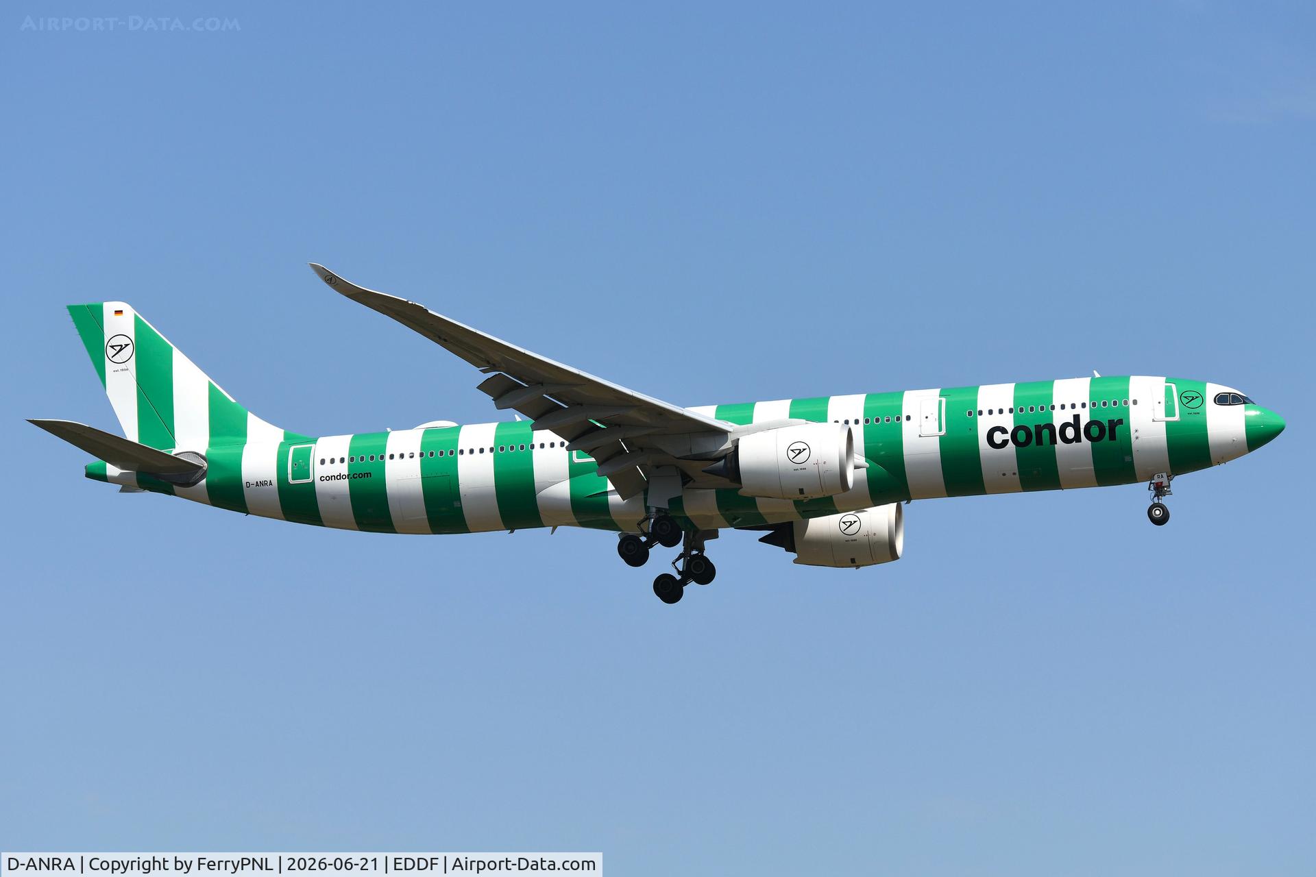 D-ANRA, 2012 Airbus A330-343X, c/n 1305, Green Condor A339 landing