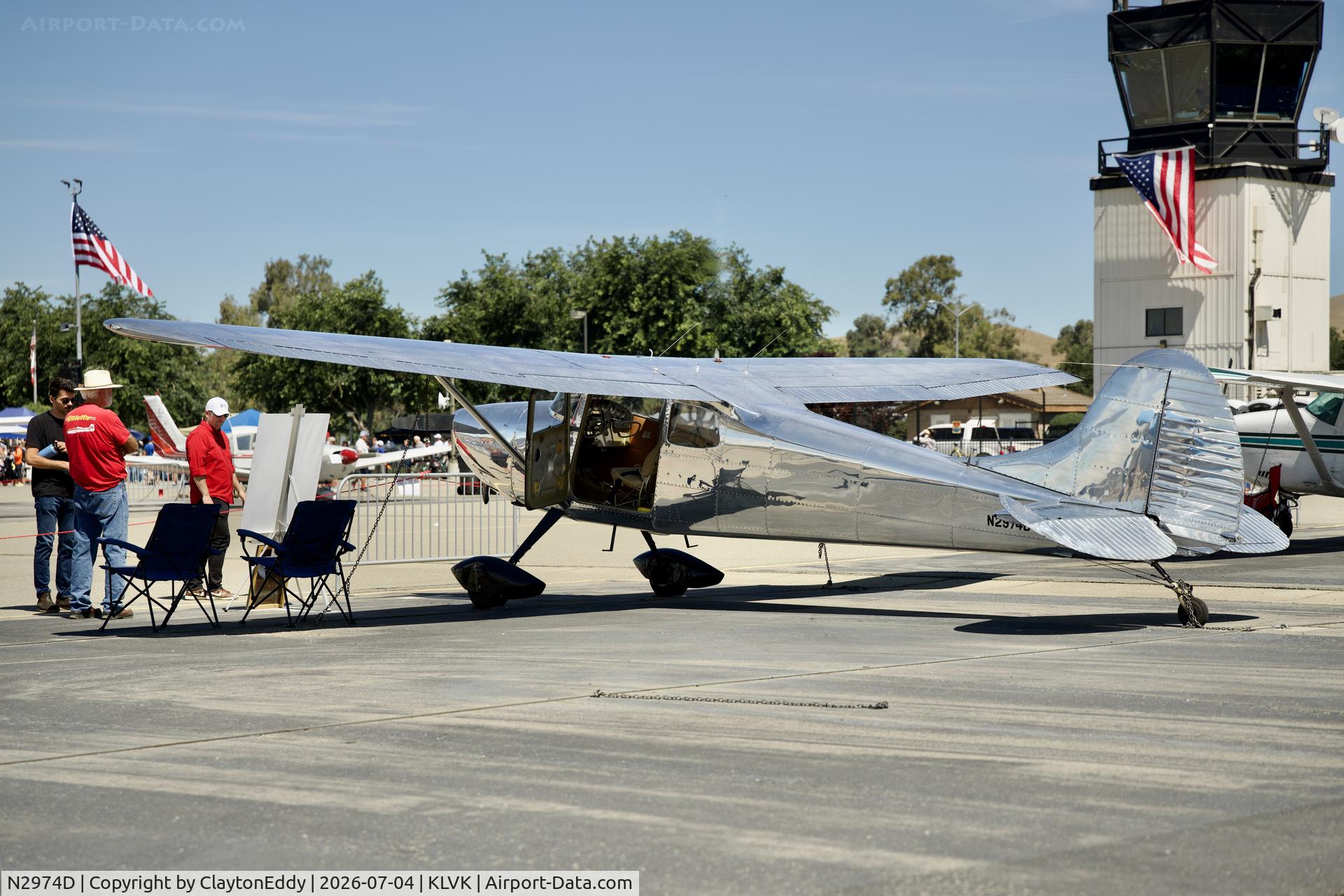 N2974D, 1955 Cessna 170B, c/n 26917, 4th of July Livermore airport in California 2026