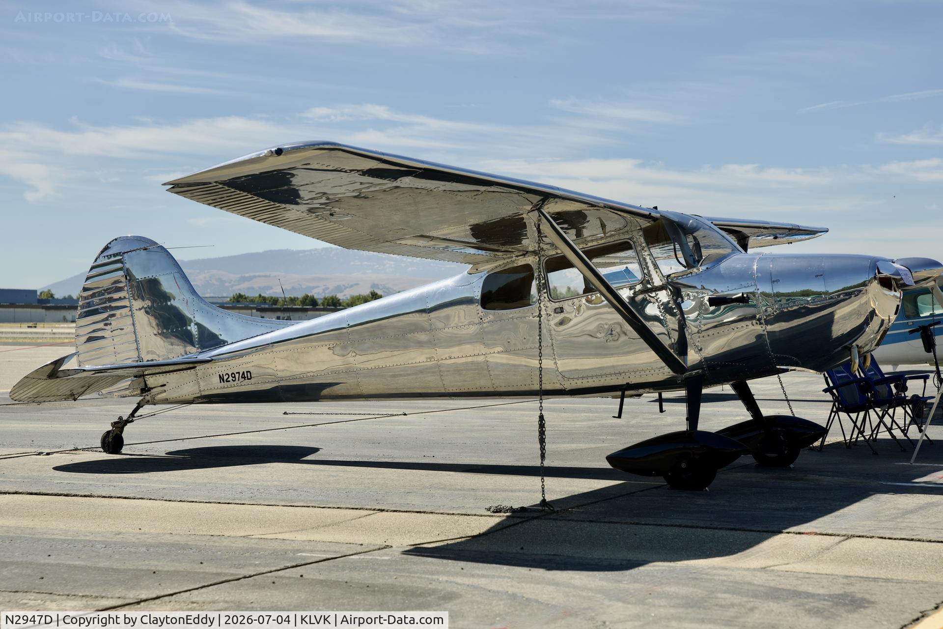 N2947D, 1955 Cessna 170B, c/n 26890, 4th of July Livermore airport in California 2026