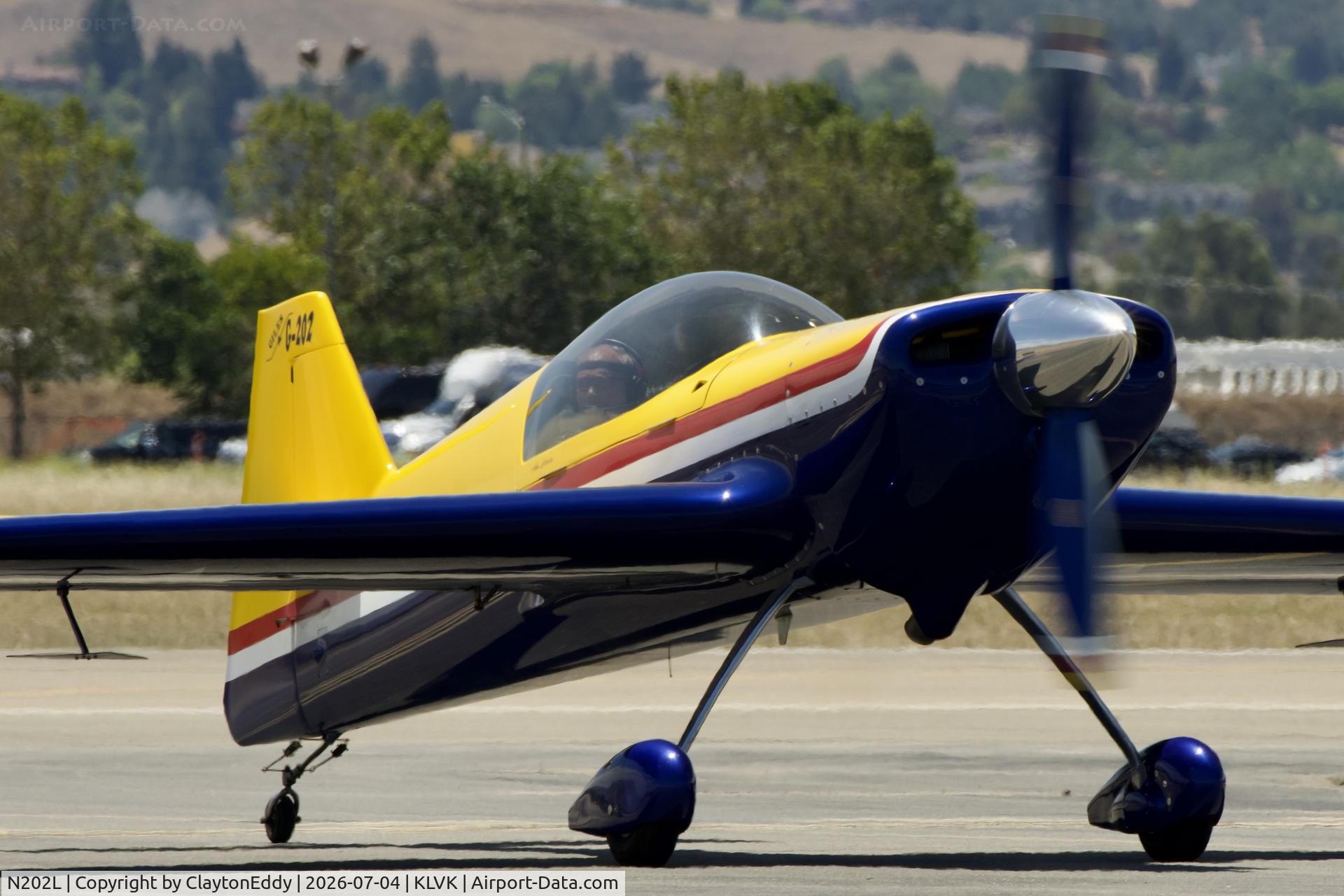 N202L, 2001 Giles G-202, c/n 001, 4th of July Livermore airport in California 2026