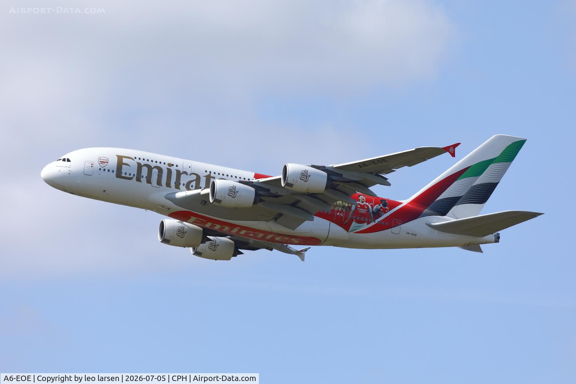 A6-EOE, 2014 Airbus A380-861, c/n 169 l/n L4J, Copenhagen 5.7.2026