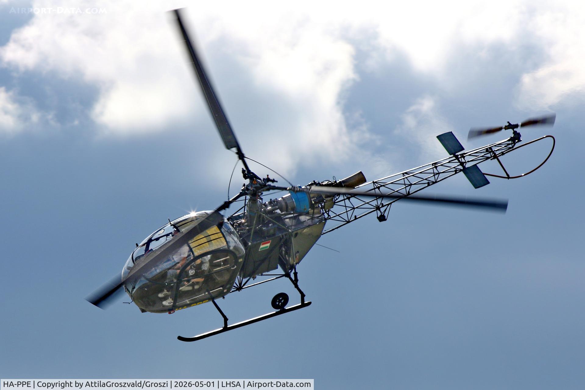 HA-PPE, Sud SA-318C Alouette AST, c/n 2046, LHSA - Szentkirályszabadja Airport, Hungary