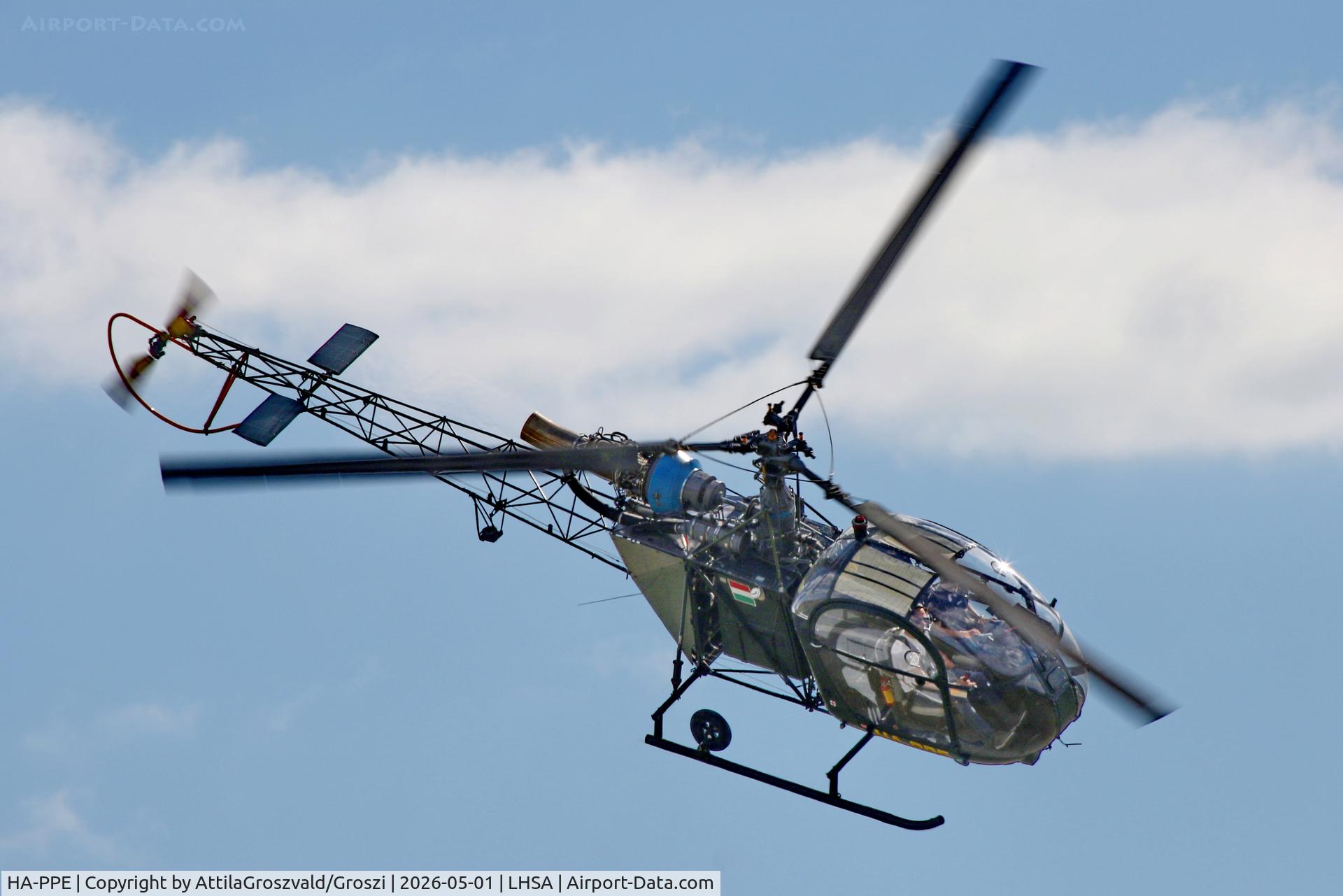 HA-PPE, Sud SA-318C Alouette AST, c/n 2046, LHSA - Szentkirályszabadja Airport, Hungary