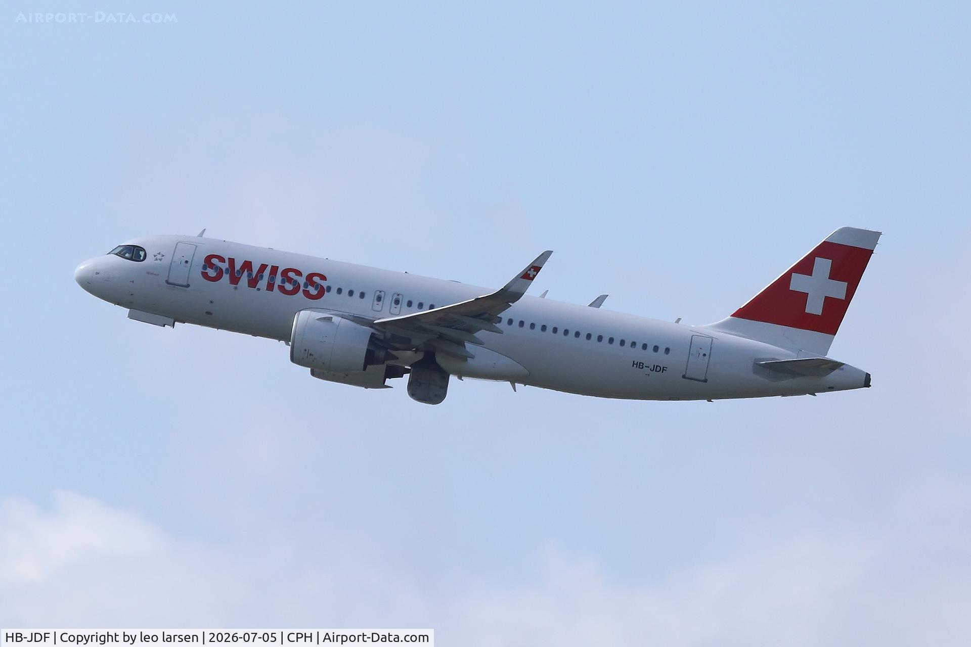 HB-JDF, 2022 Airbus A320-271N, c/n 10735, Copenhagen 5.7.2026