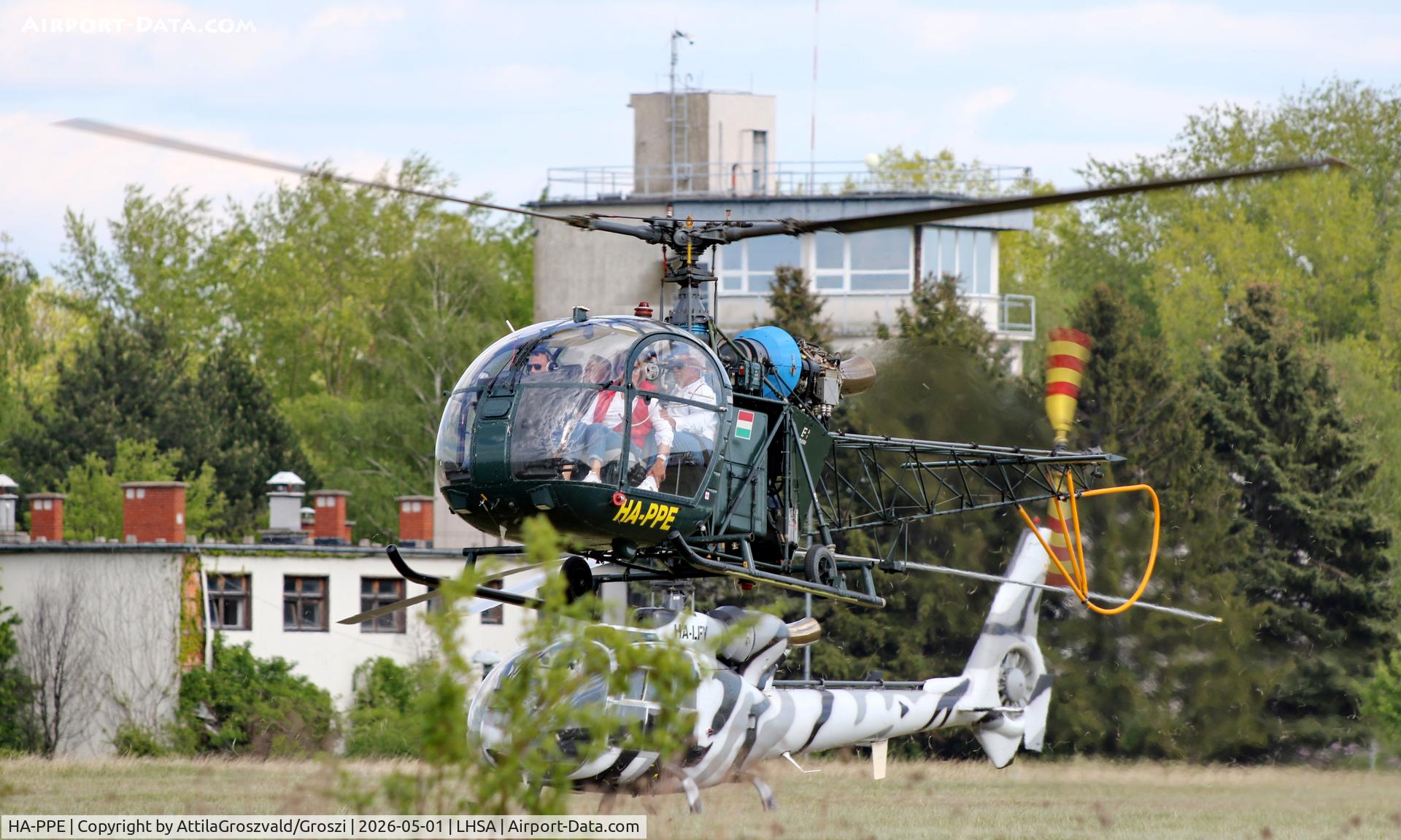 HA-PPE, Sud SA-318C Alouette AST, c/n 2046, LHSA - Szentkirályszabadja Airport, Hungary