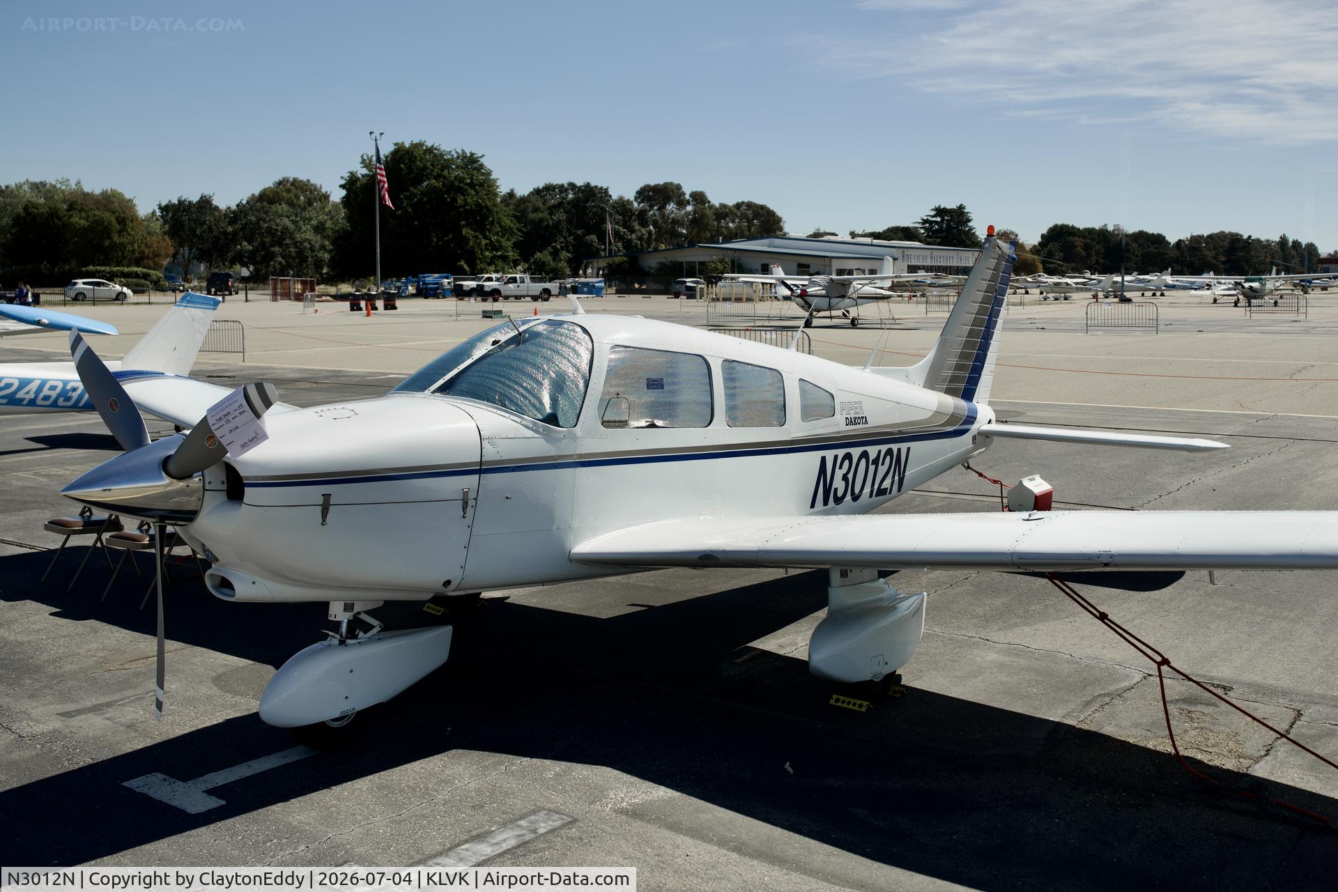 N3012N, 1979 Piper PA-28-236 Dakota, c/n 28-7911099, 4th of July Livermore airport in California 2026