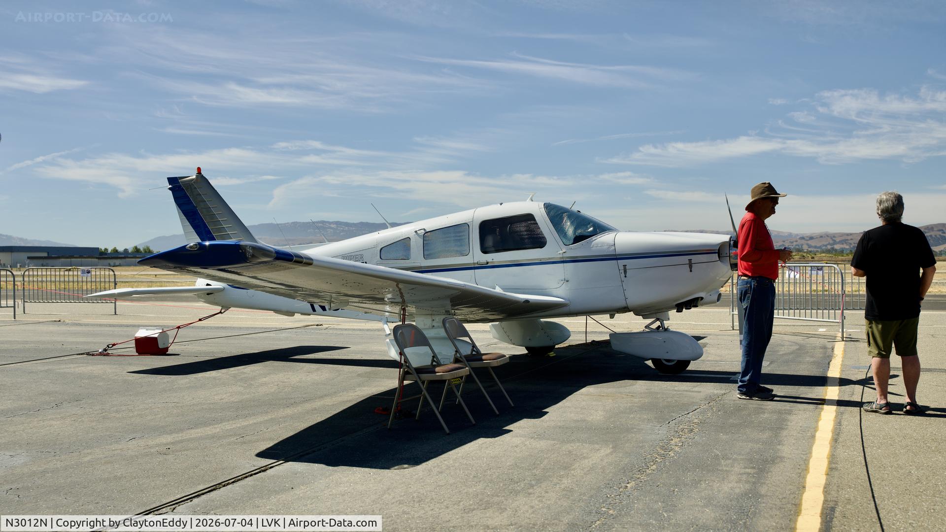 N3012N, 1979 Piper PA-28-236 Dakota, c/n 28-7911099, 4th of July Livermore airport in Califorina 2026