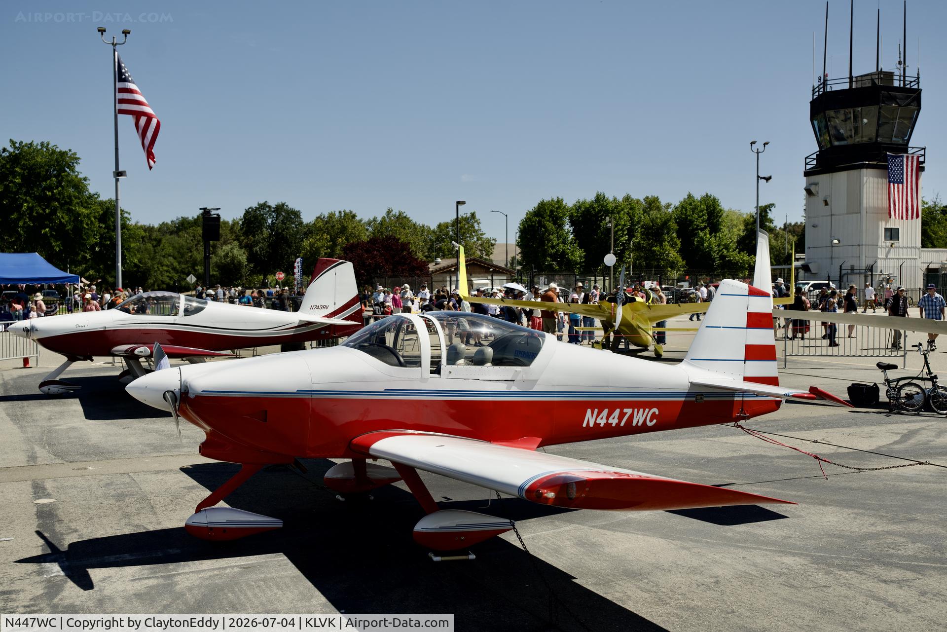 N447WC, Vans RV-6A, c/n 24124, 4th of July Livermore airport in California 2026