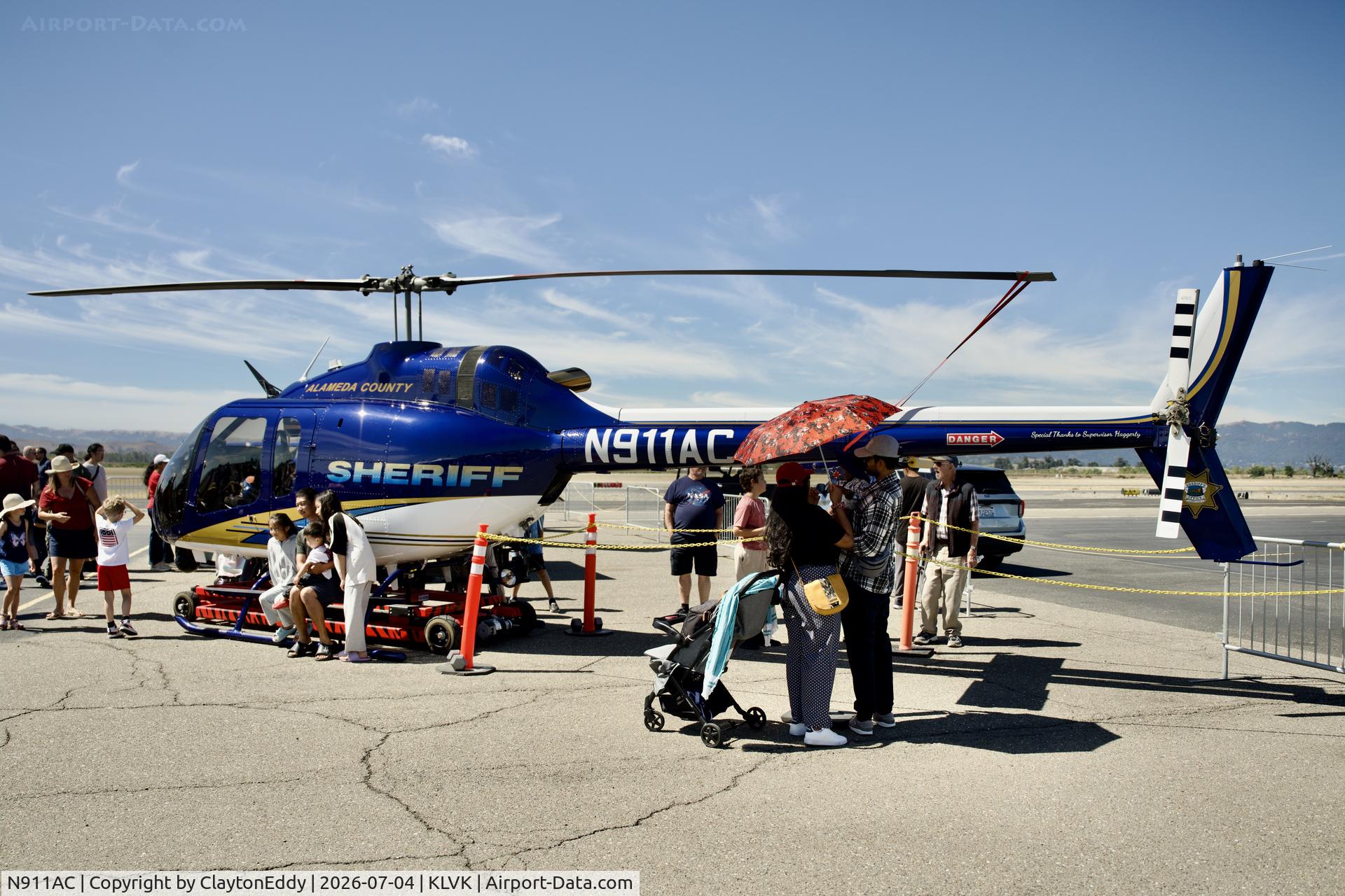 N911AC, 2020 Bell 505 Jet Ranger X, c/n 65285, 4th of July Livermore airport in California 2026