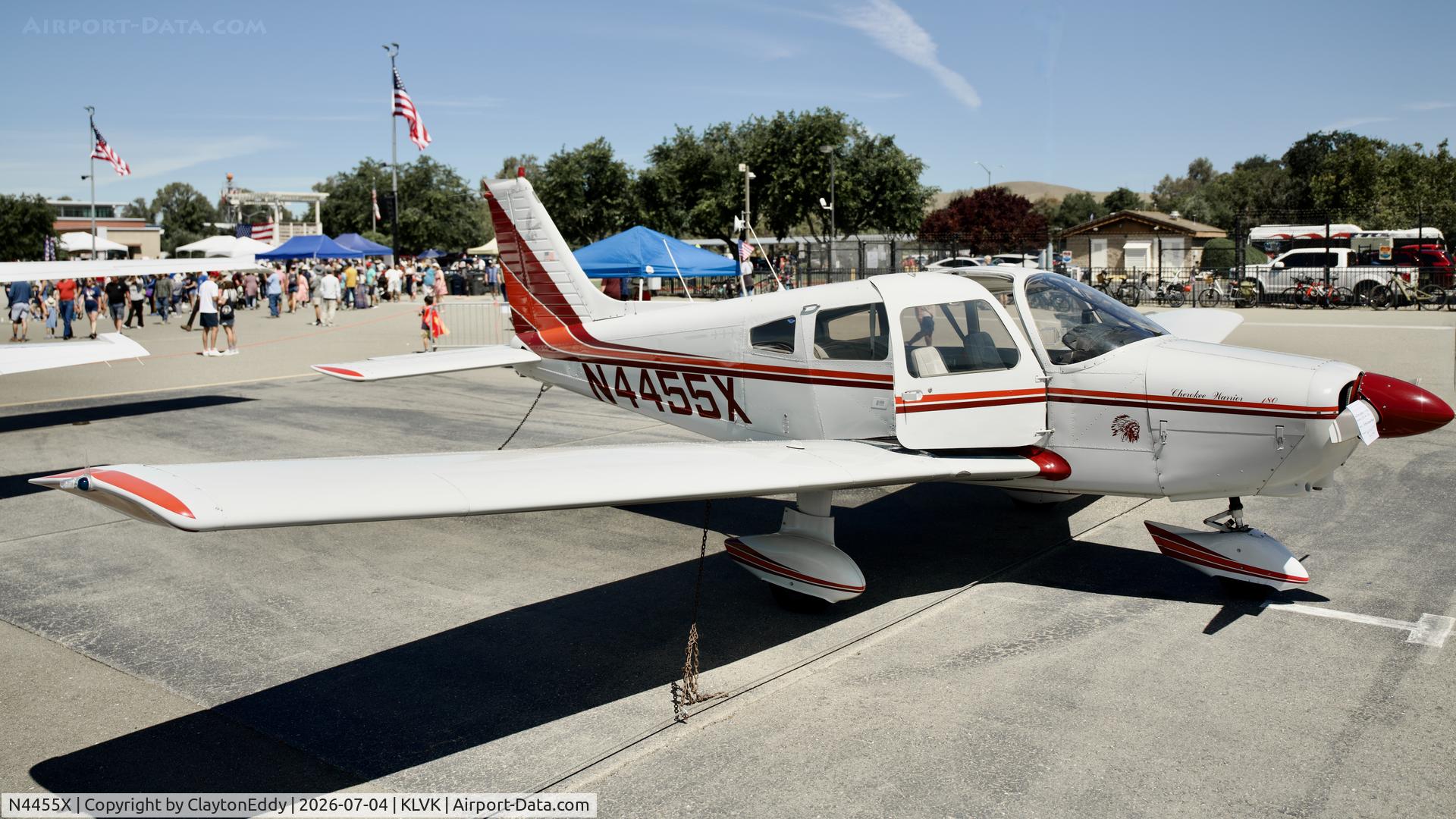 N4455X, 1975 Piper PA-28-151, c/n 28-7615013, 4th of July Livermore airport in California 2026