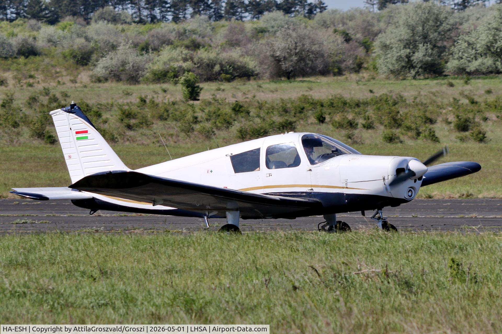 HA-ESH, Piper PA-28-140 Cherokee C, c/n 28-26820, LHSA - Szentkirályszabadja Airport, Hungary