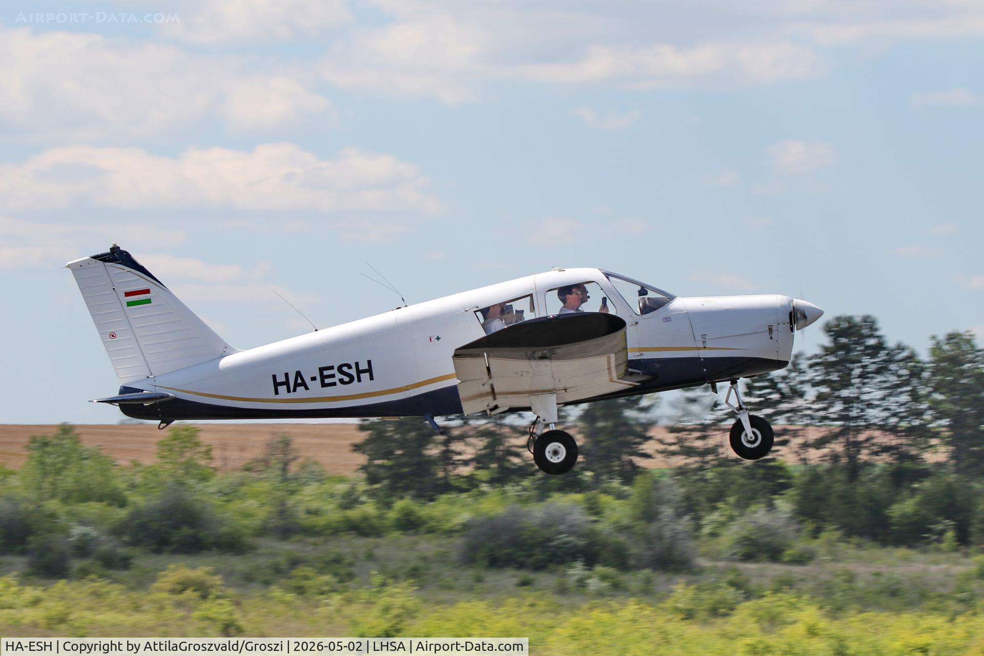HA-ESH, Piper PA-28-140 Cherokee C, c/n 28-26820, LHSA - Szentkirályszabadja Airport, Hungary