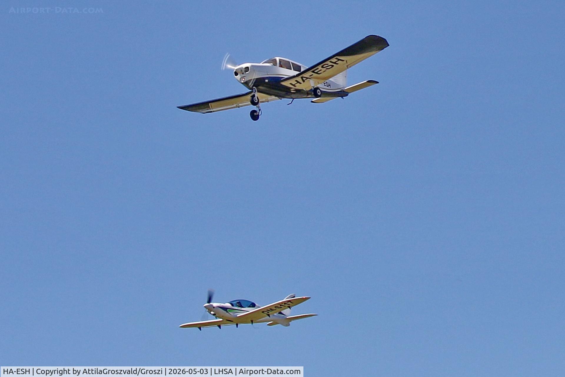 HA-ESH, Piper PA-28-140 Cherokee C, c/n 28-26820, LHSA - Szentkirályszabadja Airport, Hungary