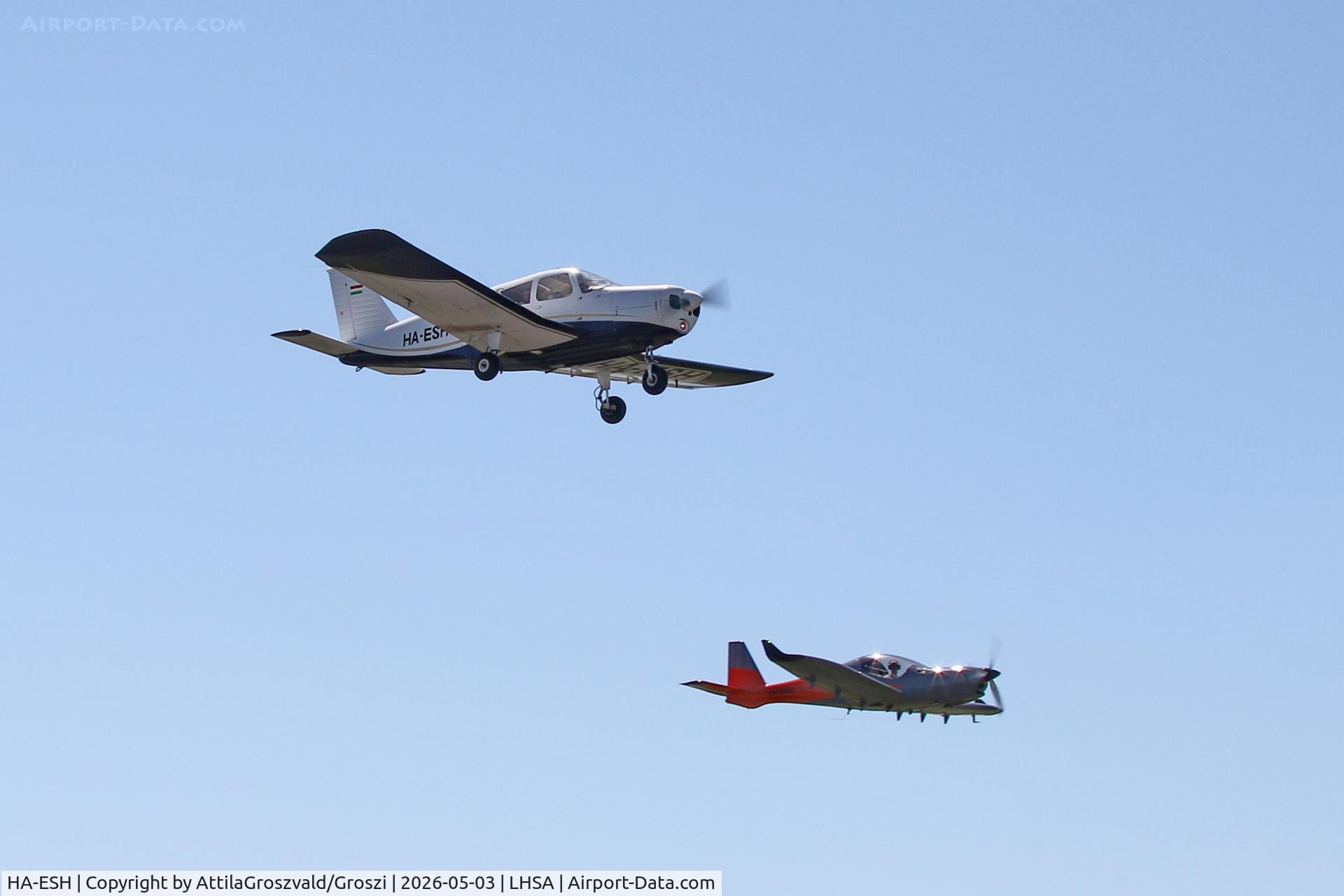HA-ESH, Piper PA-28-140 Cherokee C, c/n 28-26820, LHSA - Szentkirályszabadja Airport, Hungary