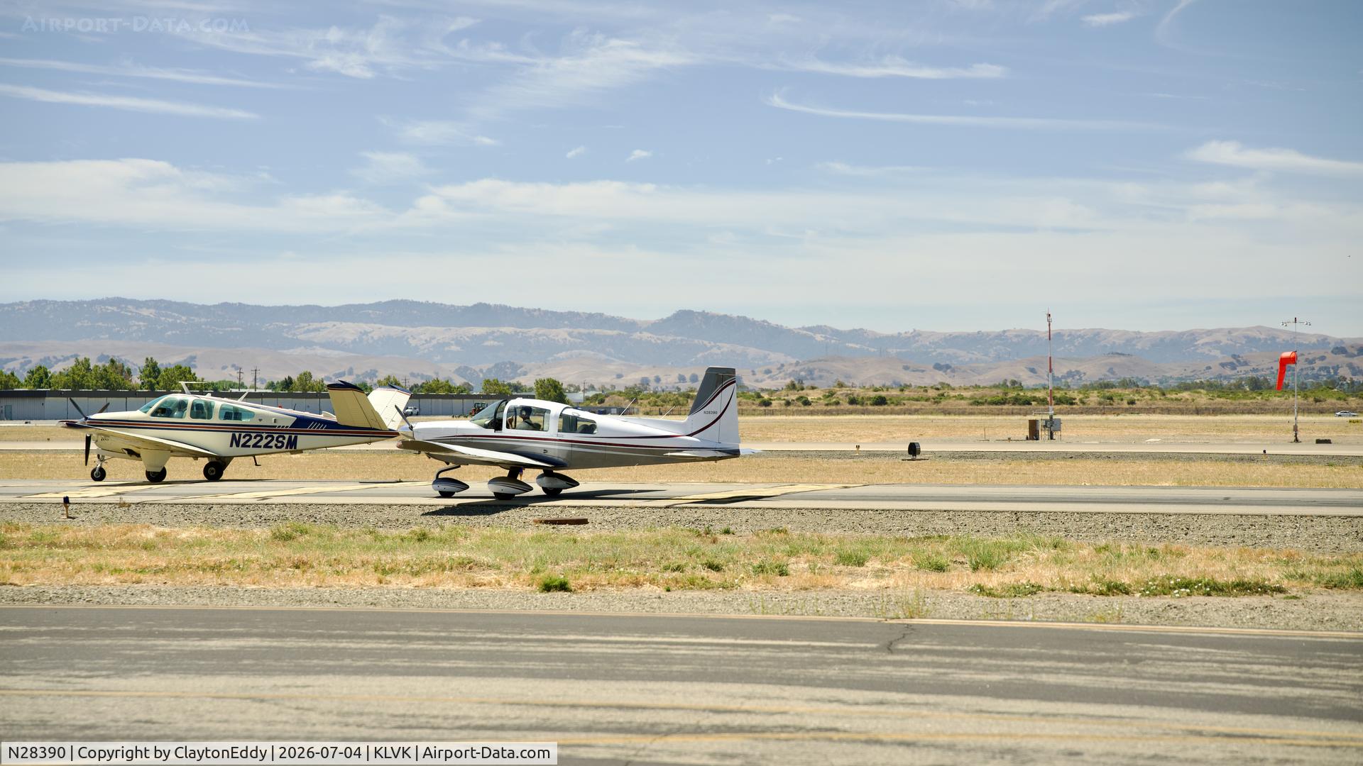 N28390, 1977 Grumman American AA-5B Tiger, c/n AA5B0587, 4th of July Livermore airport in California 2026