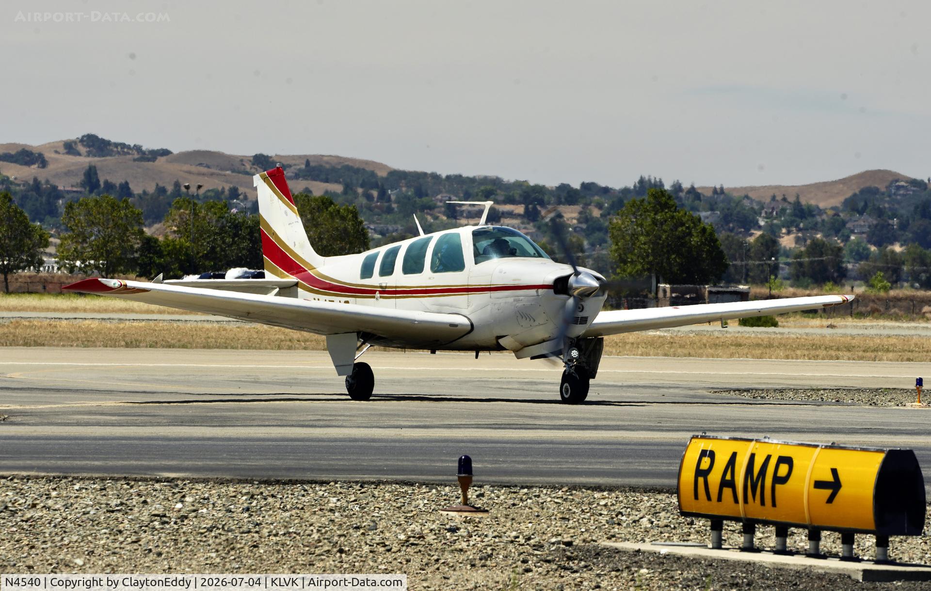N4540, 1971 Beech A36 Bonanza 36, c/n E-299, 4th of July Livermore airport in California 2026