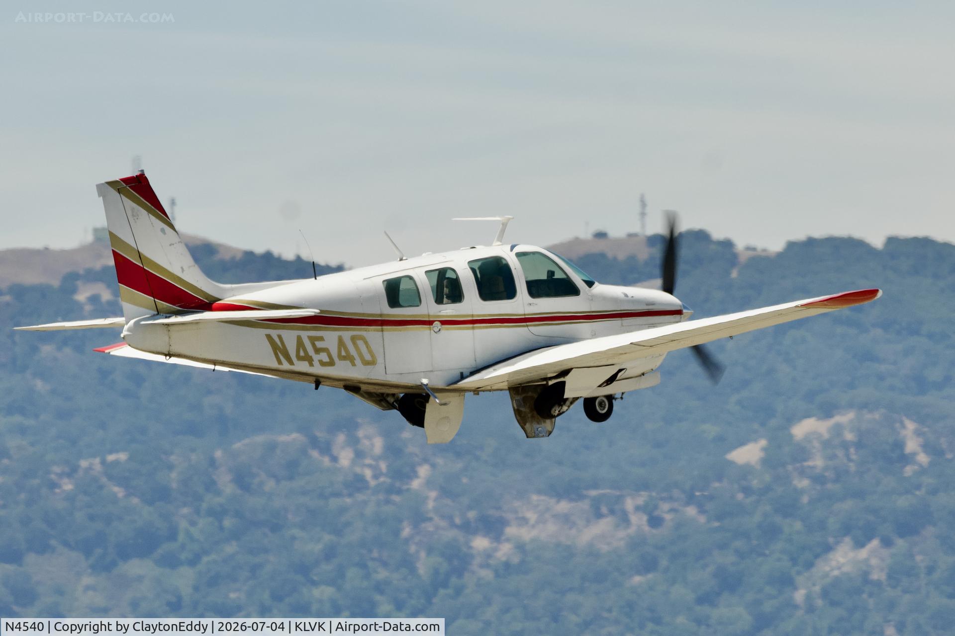 N4540, 1971 Beech A36 Bonanza 36, c/n E-299, 4th of July Livermore airport in California 2026