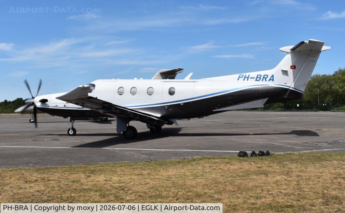 PH-BRA, 2017 Pilatus PC-12/47E, c/n 1735, Pilatus PC-12/47E at Blackbushe, departing for Antwerp.