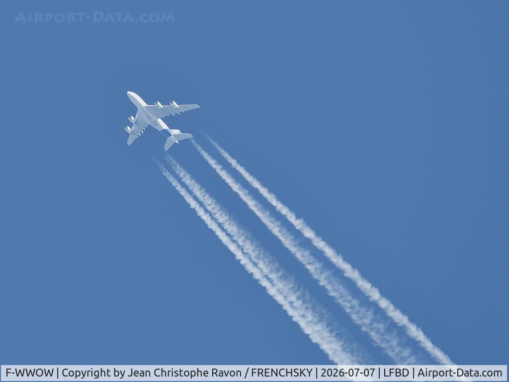 F-WWOW, 2005 Airbus A380-841, c/n 001, AIB83OW level 280
