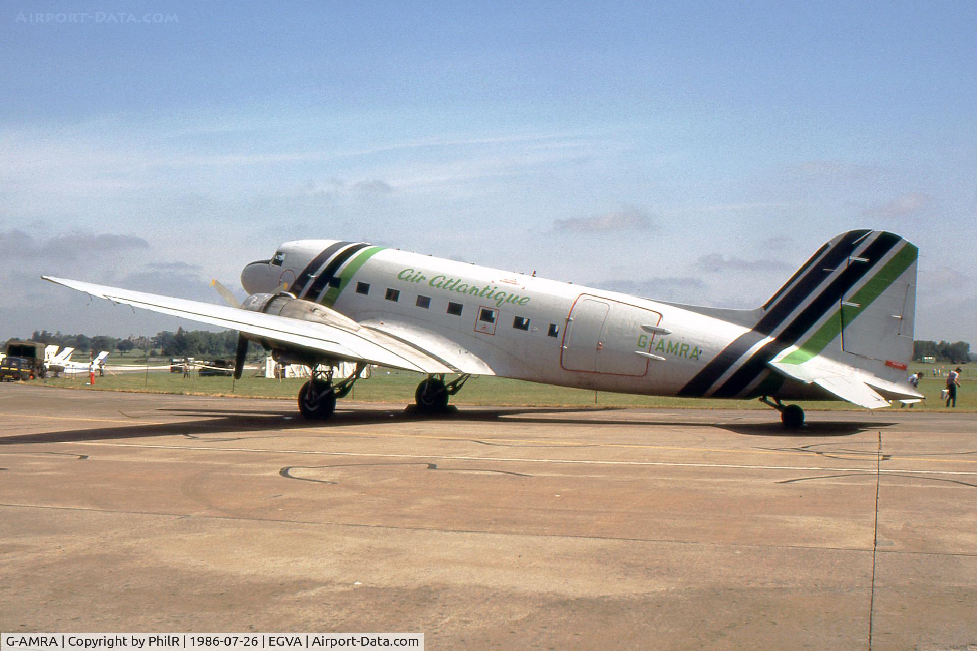 G-AMRA, 1944 Douglas DC-3C (C-47B-15-DK), c/n 15290 l/n 26735, G-AMRA 1944 Douglas DC-3 Air Atlantique IAT