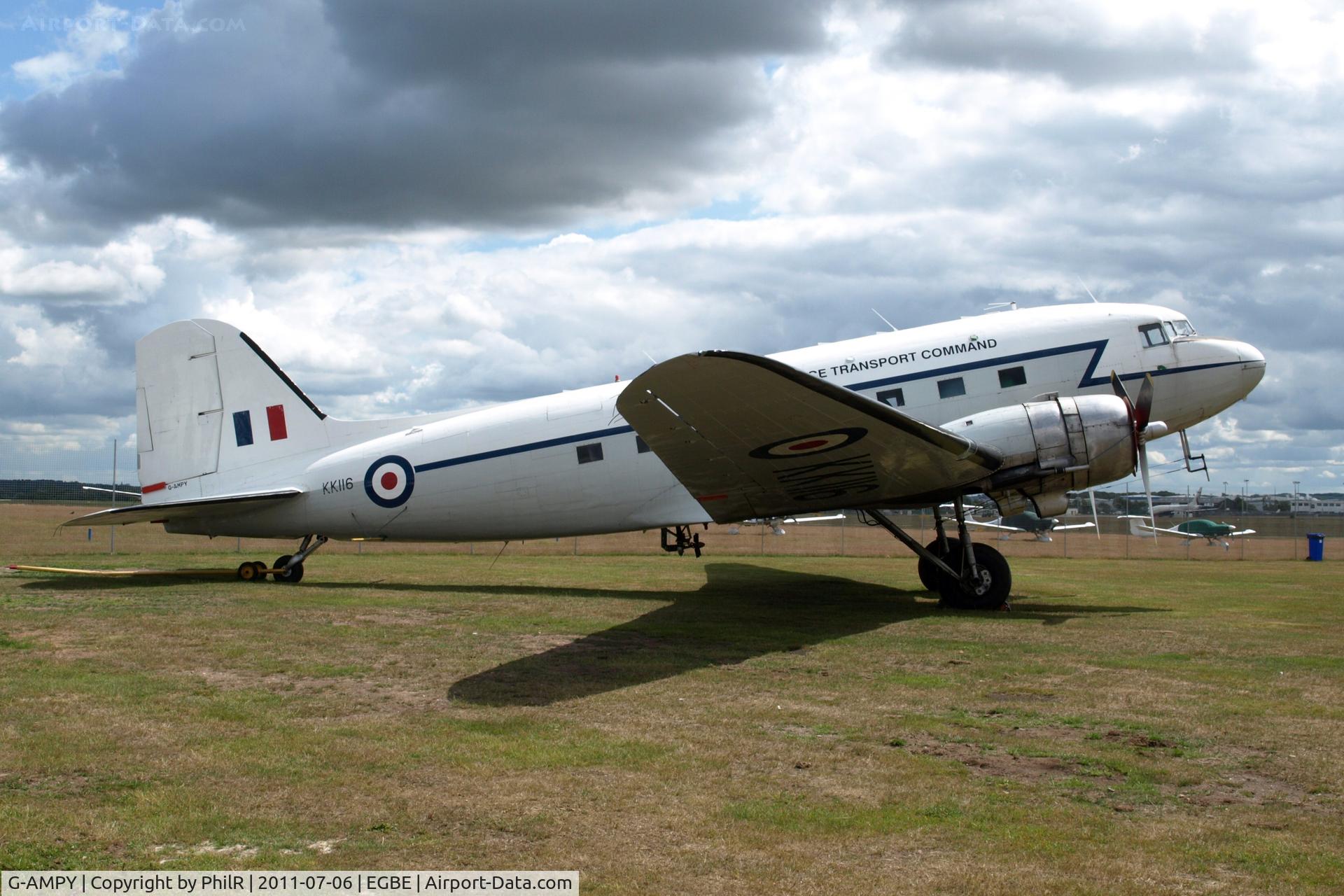 G-AMPY, 1944 Douglas C-47B-15-DK Dakota 4, c/n 26569 l/n 15124, G-AMPY (KK116) 1943 C-47B Dakota IV Air Atlantic Coventry 
