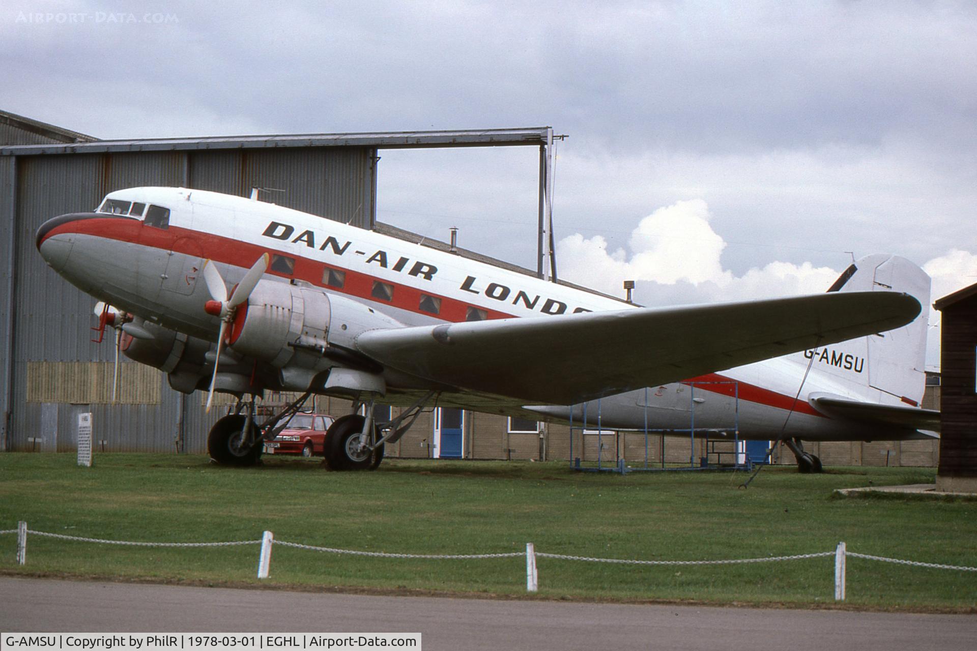 G-AMSU, 1944 Douglas C-47 Dakota 4, c/n 16800, G-AMSU 1944 C-47 Dan Air Lasham 