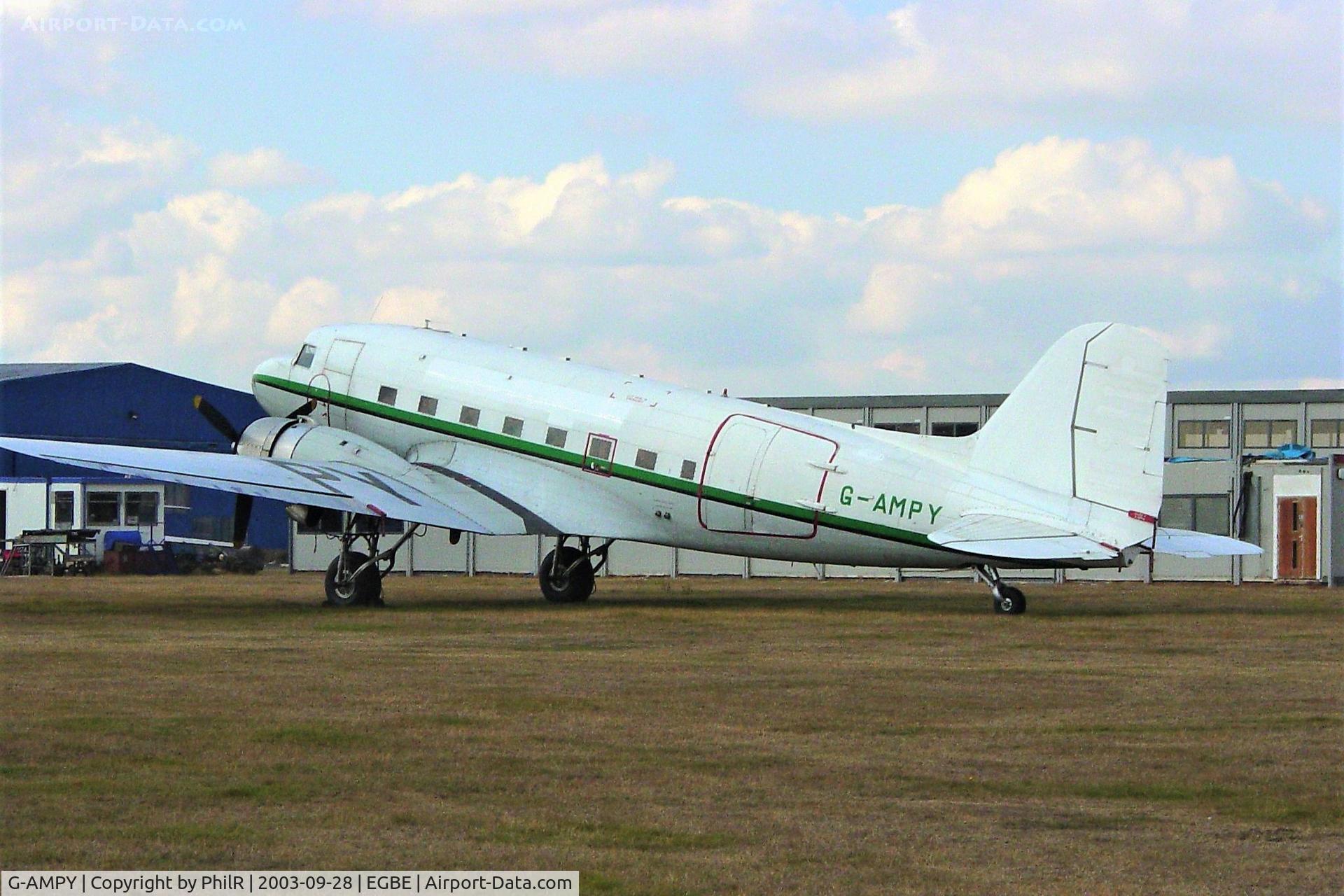 G-AMPY, 1944 Douglas C-47B-15-DK Dakota 4, c/n 26569 l/n 15124, G-AMPY 1943 C-47B Air Atlantic Coventry 